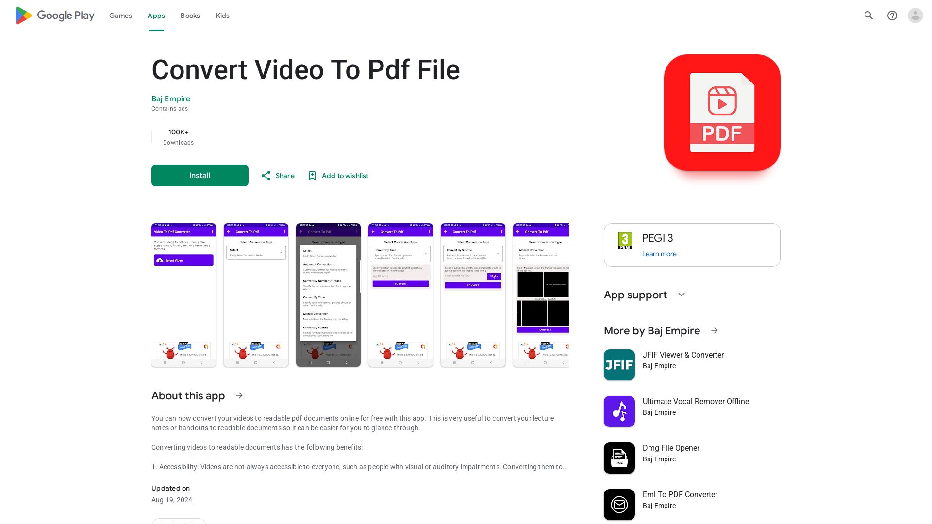 Video To Pdf Converter