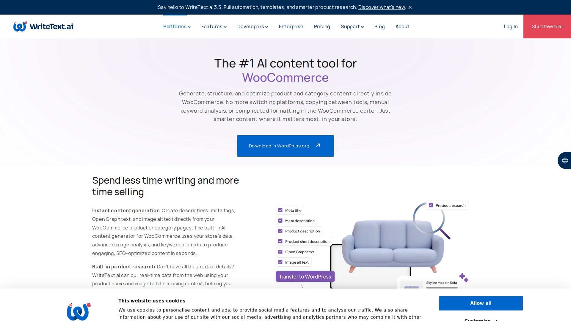 WriteText.ai for WooCommerce