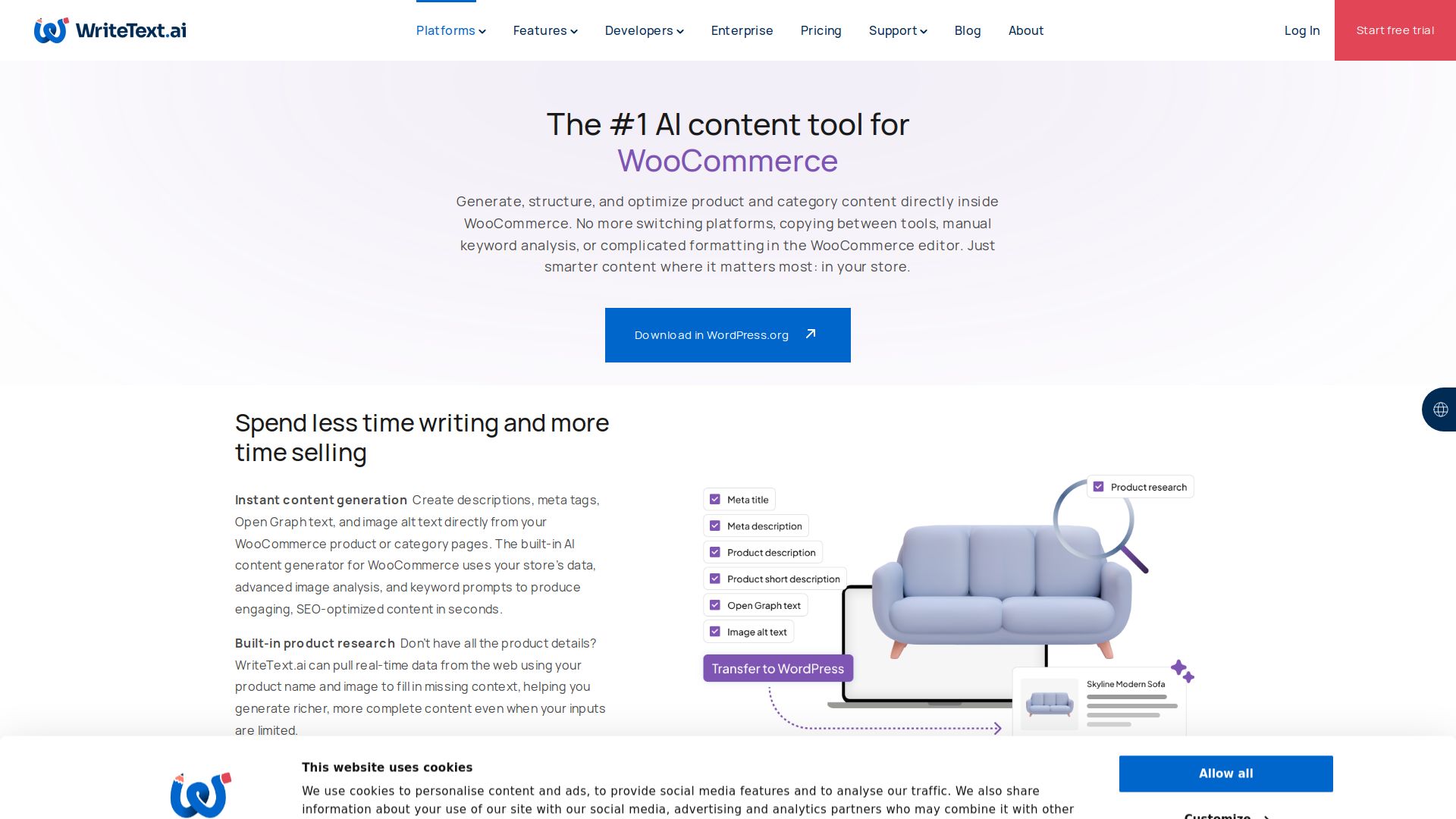 WriteText.ai for WooCommerce