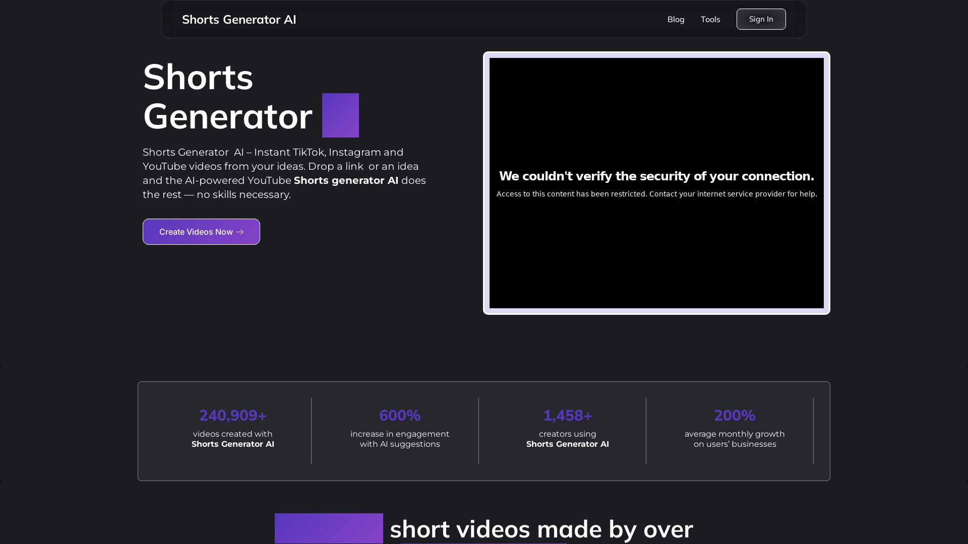 AI Shorts Generator