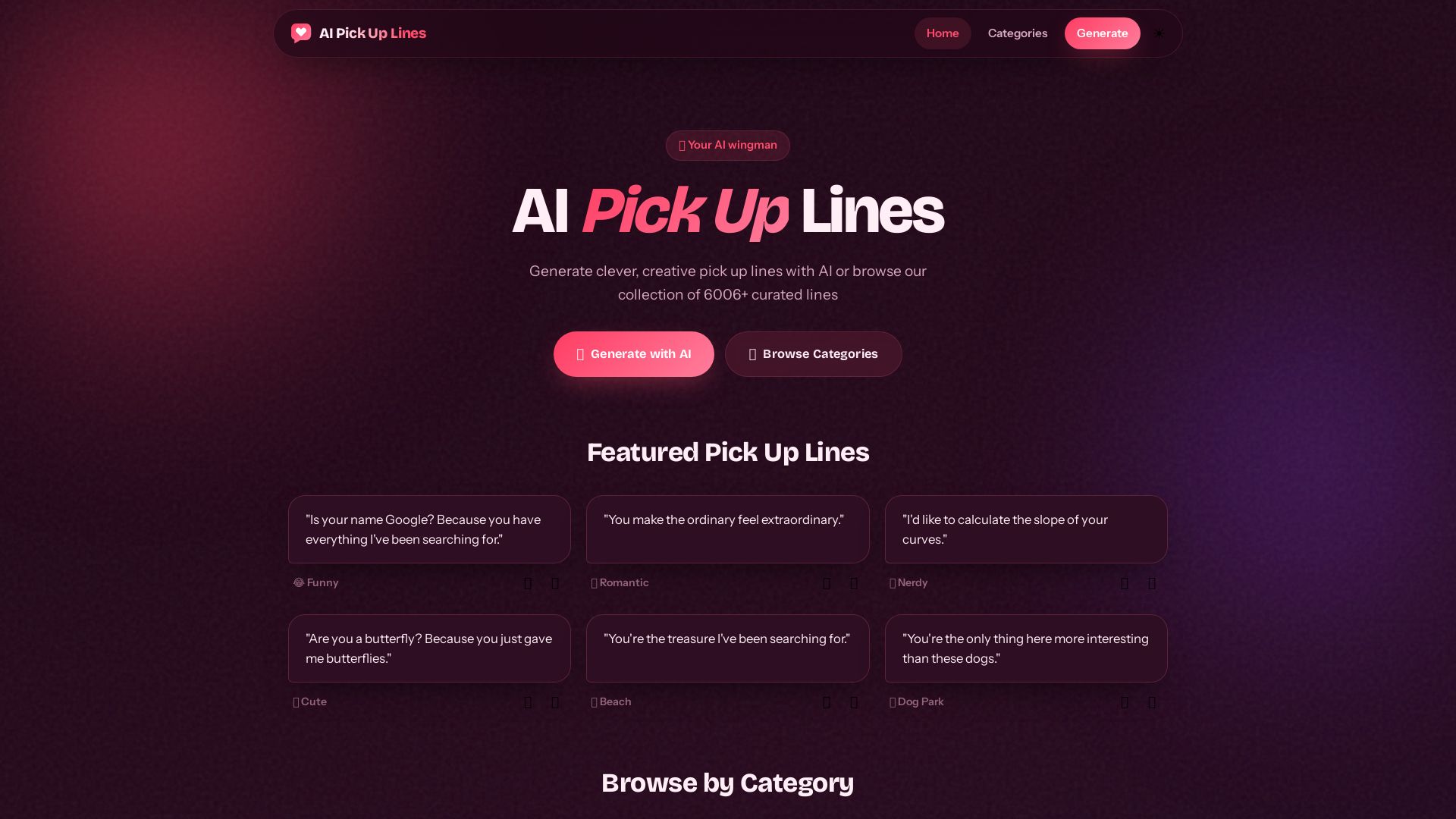 AI Pickup Lines