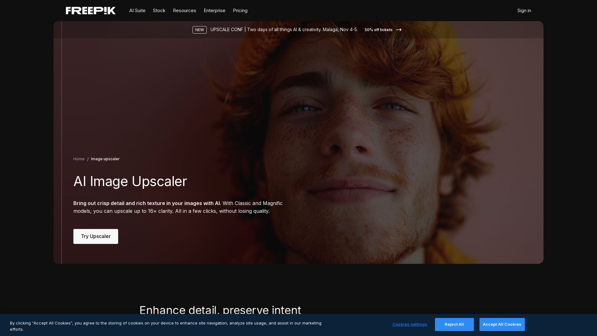 Freepik Upscaler