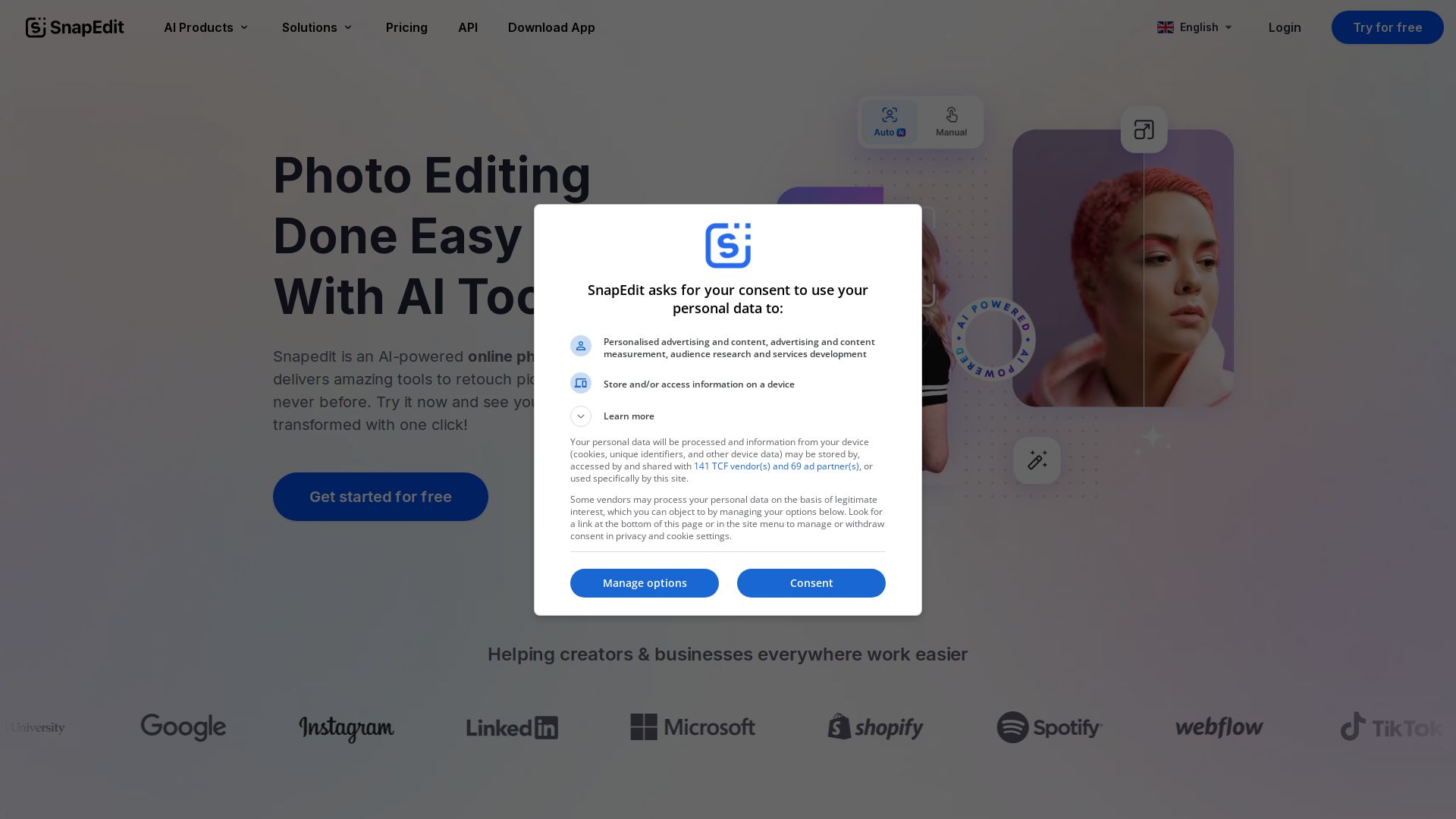 SnapEdit - All-in-one AI Photo Editor