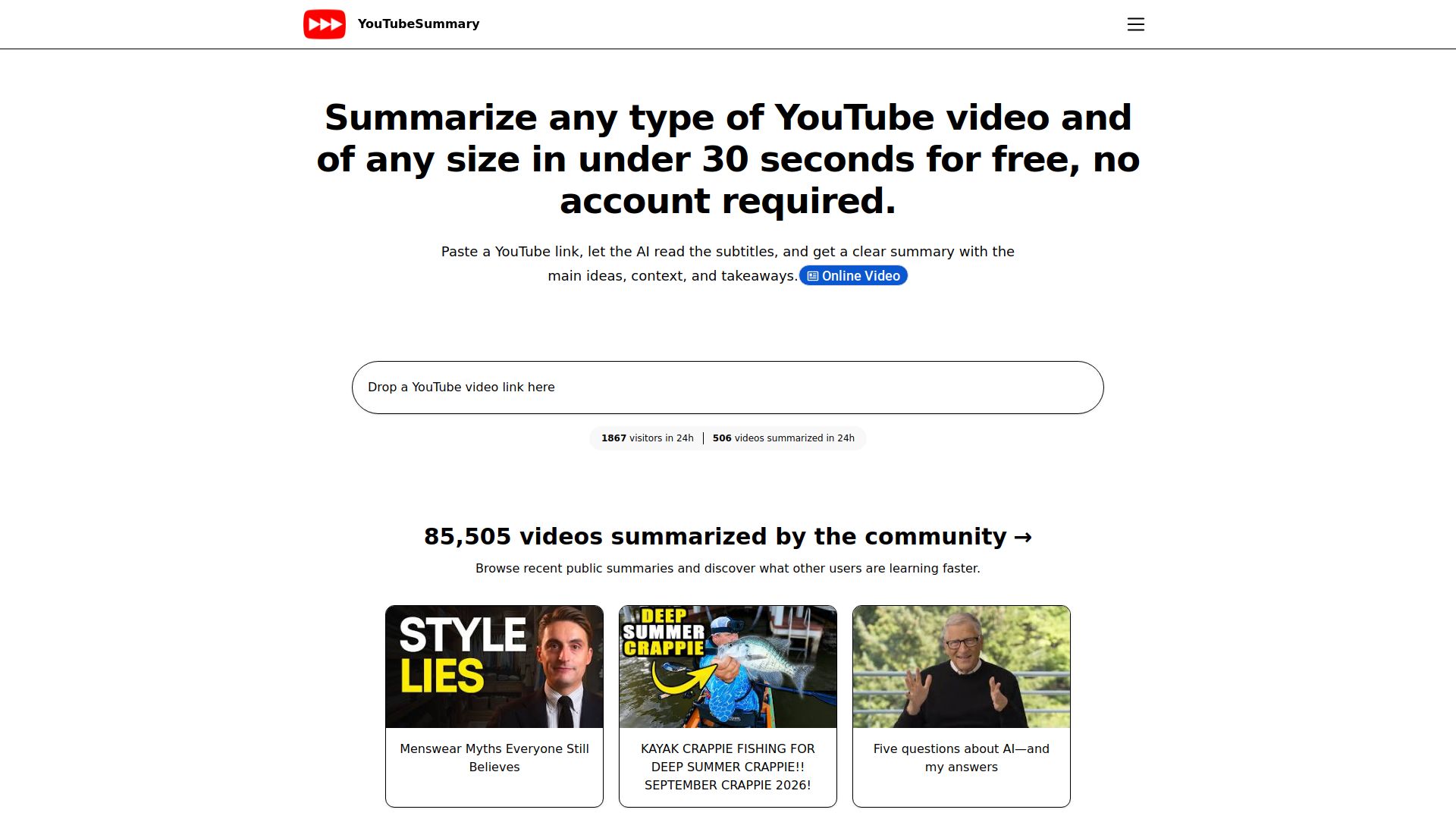 YouTube Summary