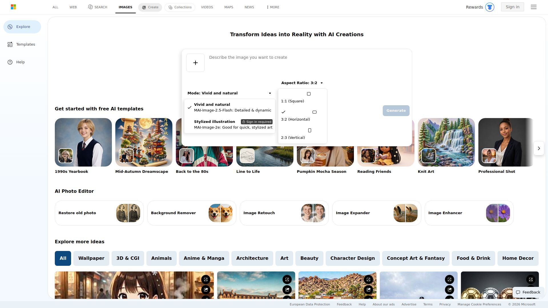 Bing Image Creator