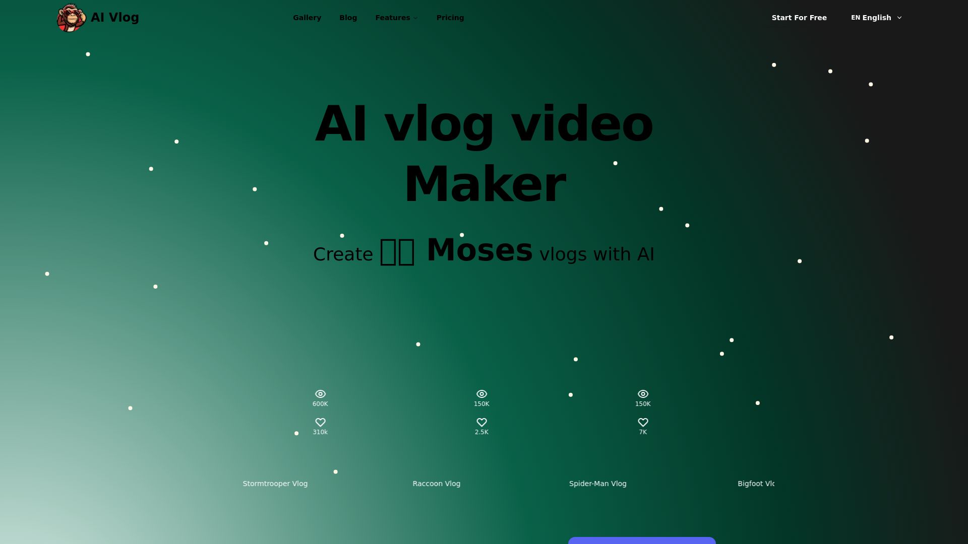AI vlog video Maker