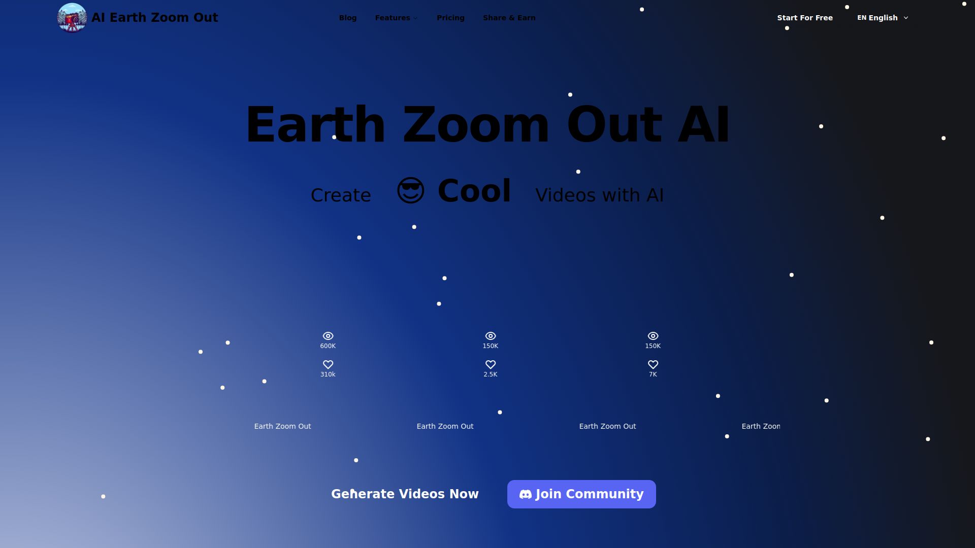 Earth Zoom Out AI
