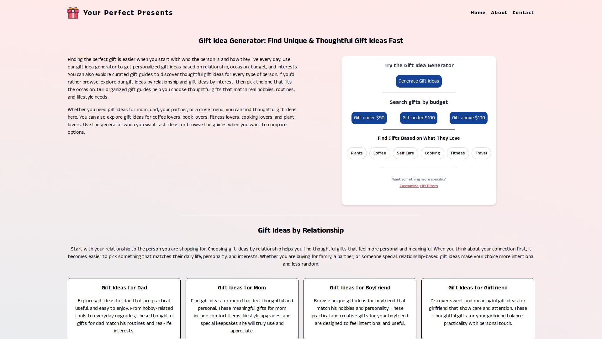 Your perfect presents