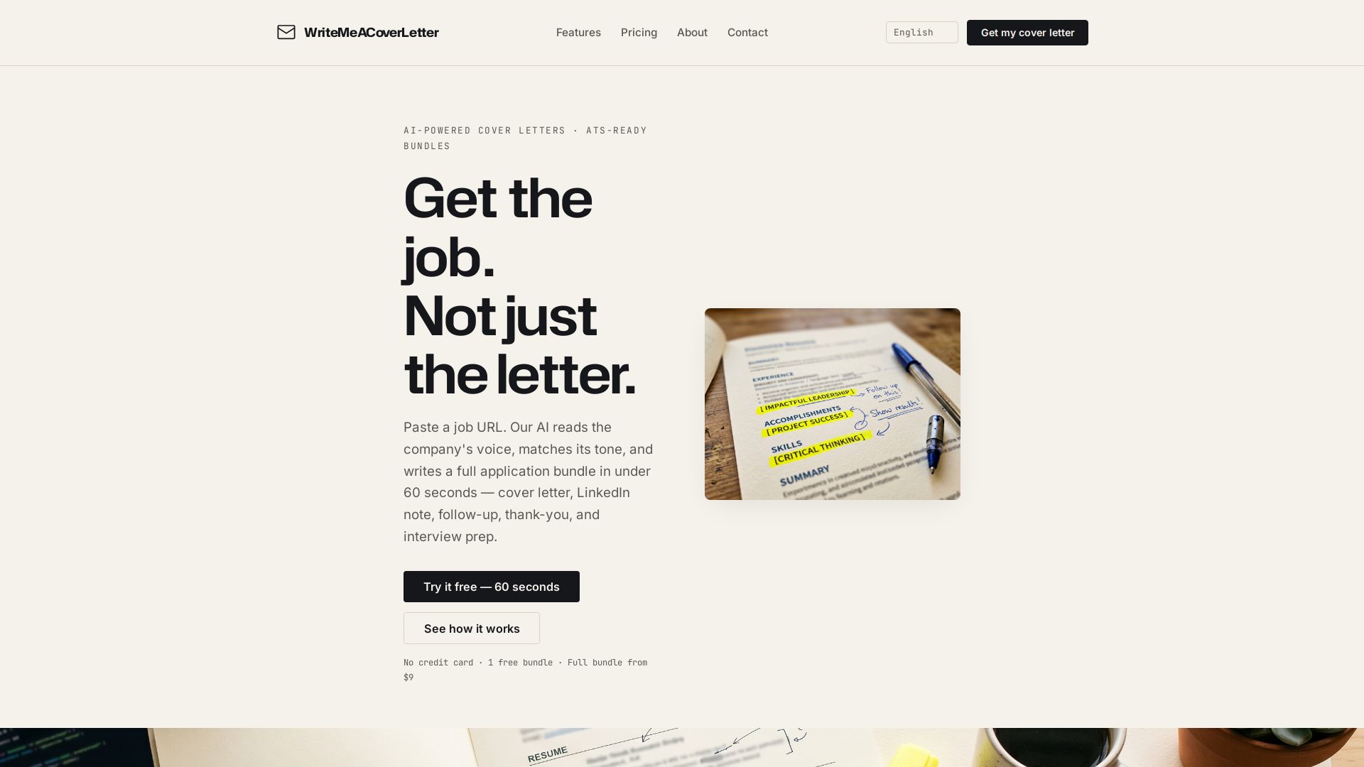 Write Me A Cover Letter