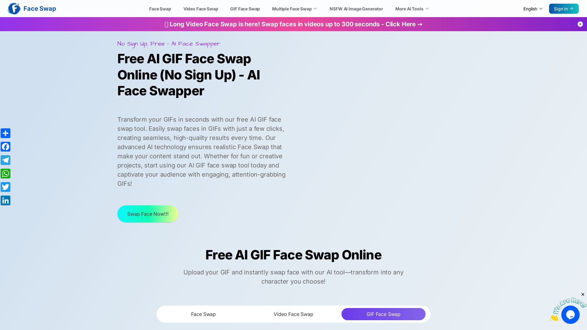 Free AI GIF Face Swap Online