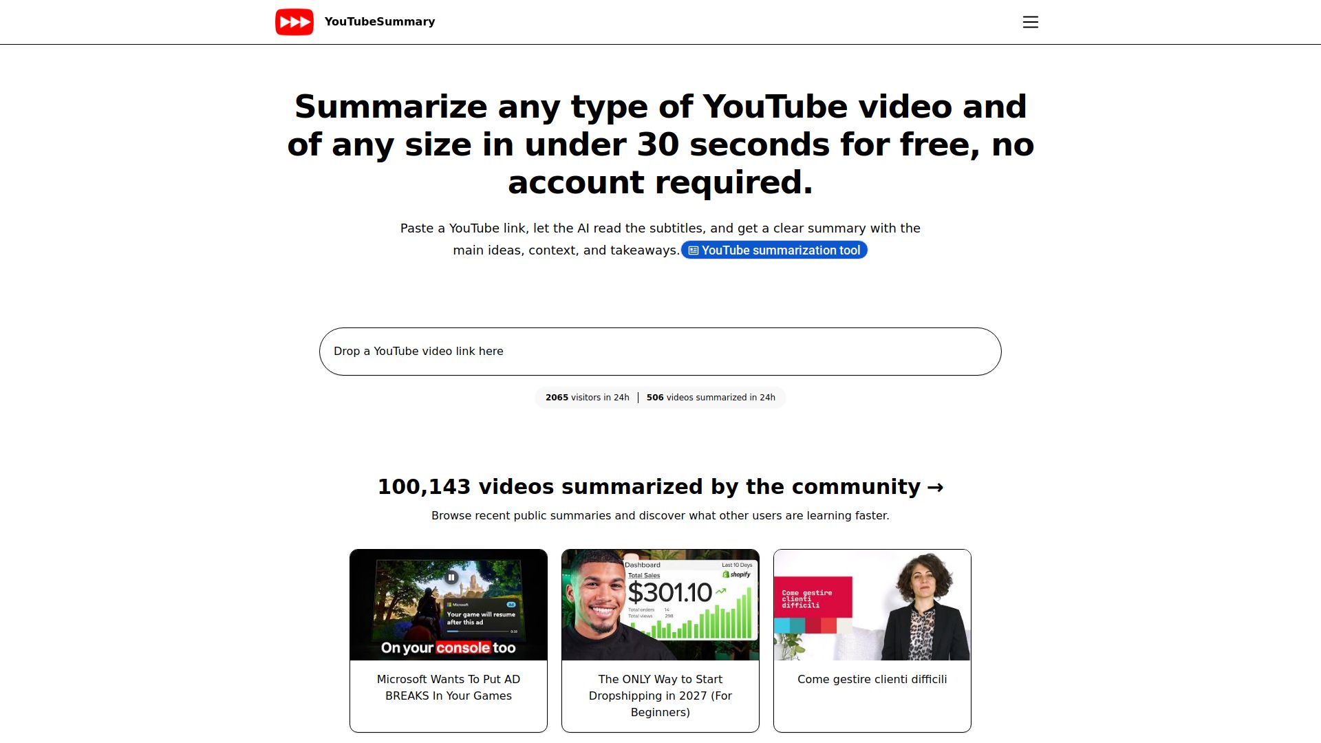 YouTube Summary