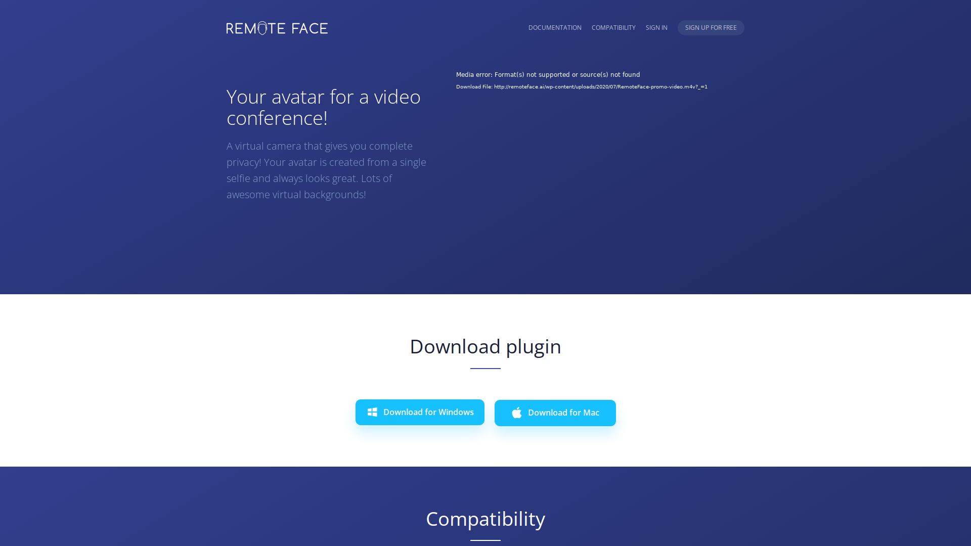 Remote face