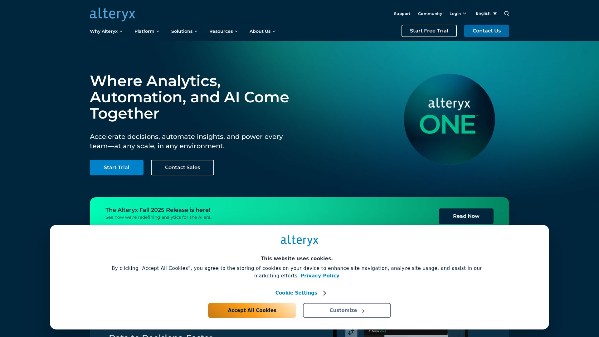 Alteryx Analytics Cloud Platform