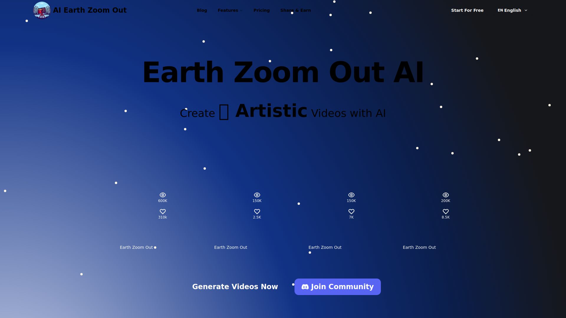 Earth Zoom Out AI