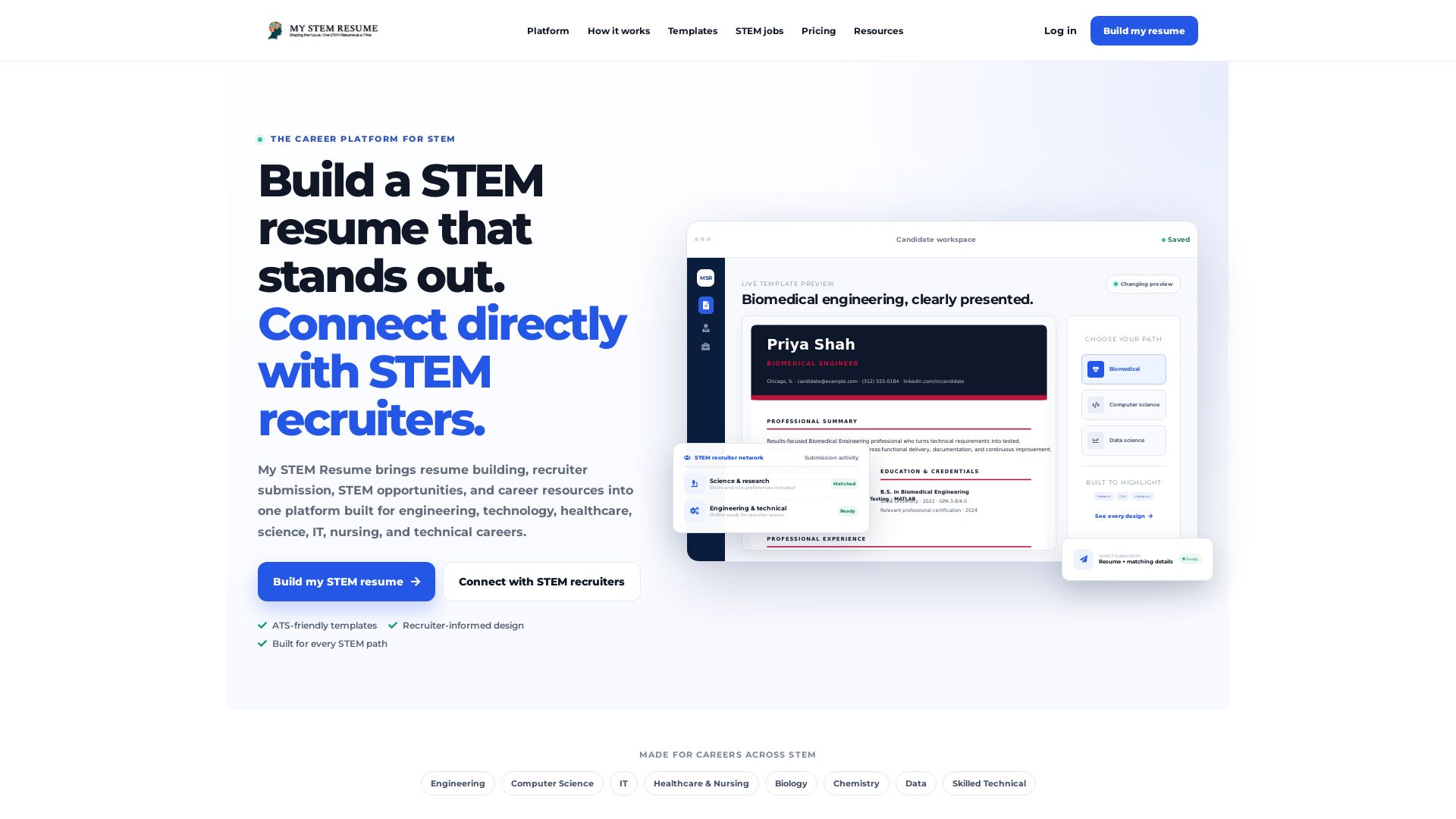 My STEM Resume