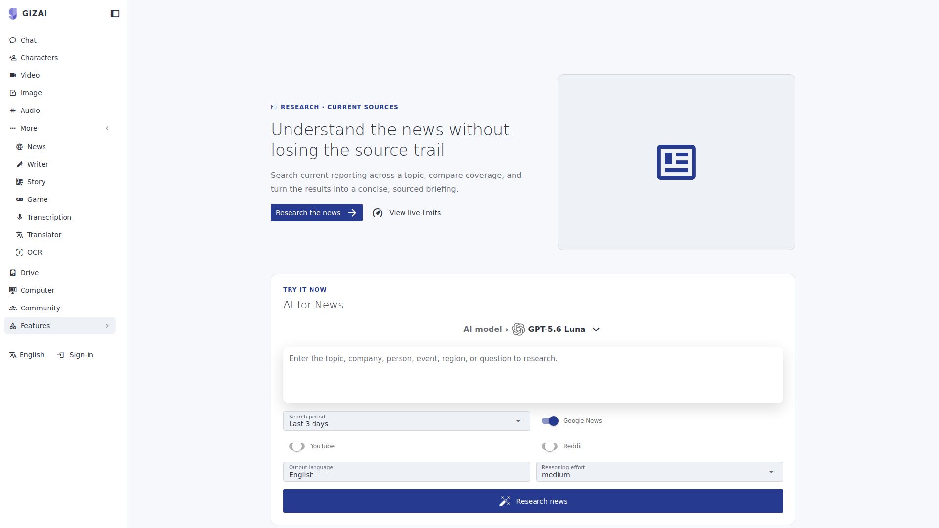 AI for News
