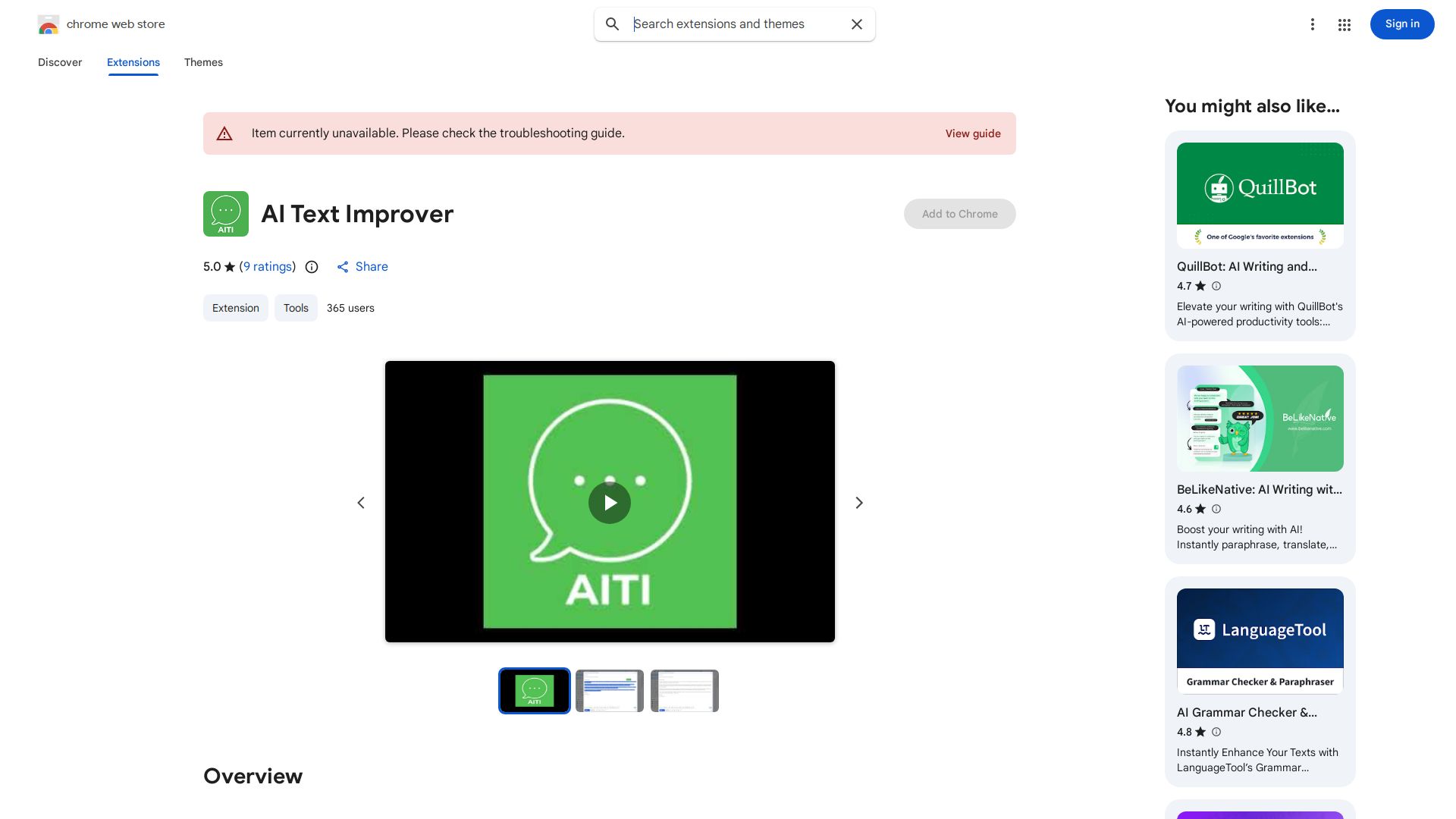 AITextImprover AI Chrome Extension