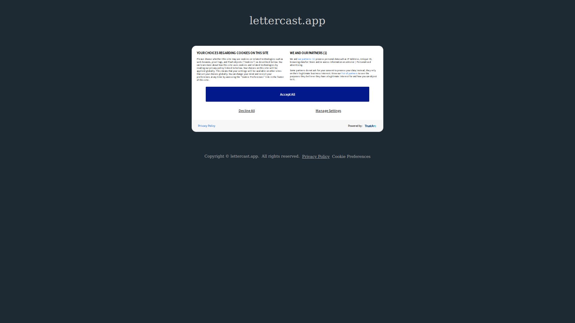 Lettercast
