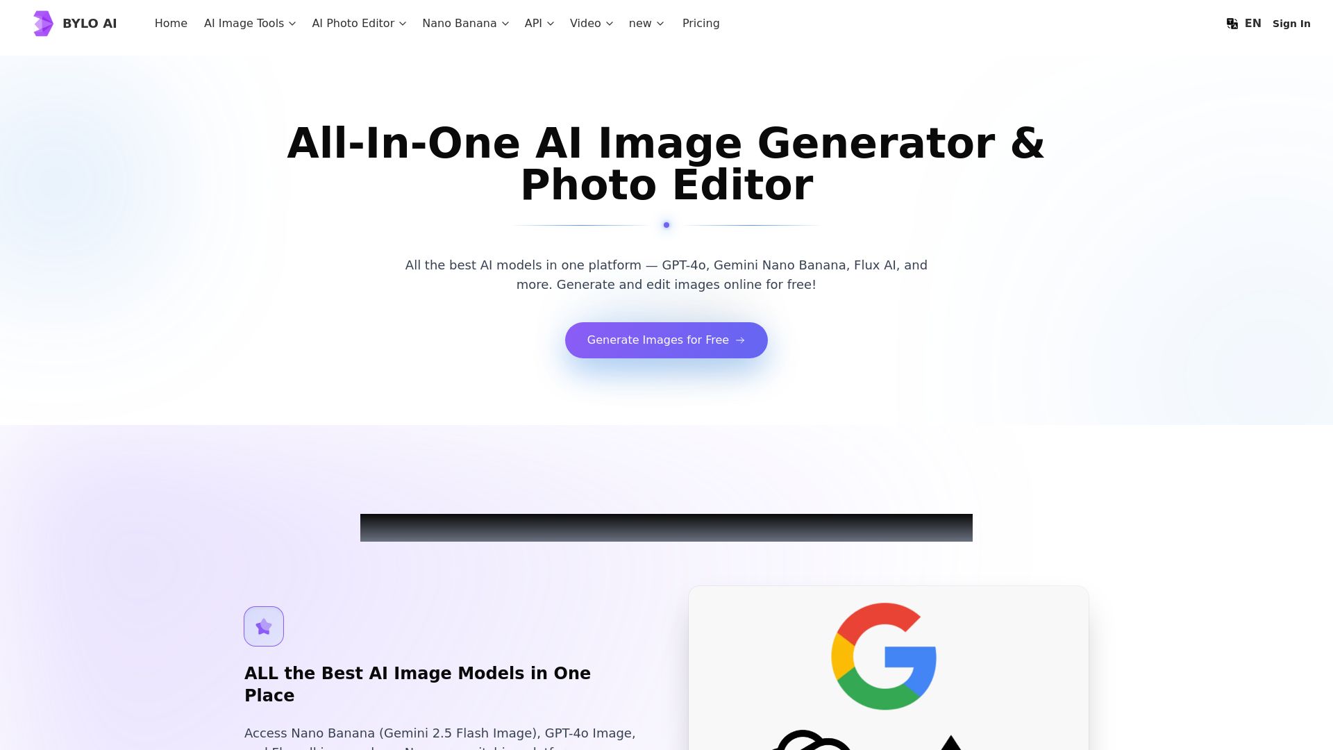 Bylo.ai: Free AI Image Generator