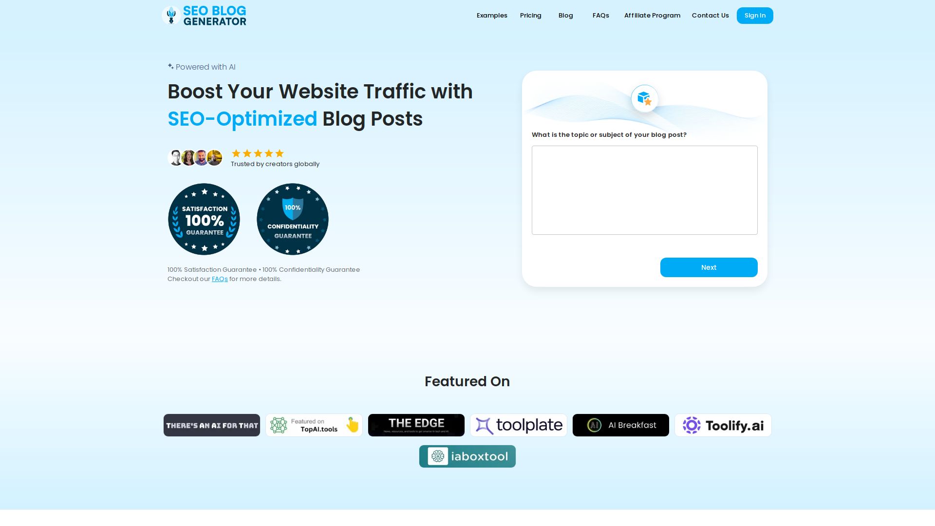 SEO Blog Generator