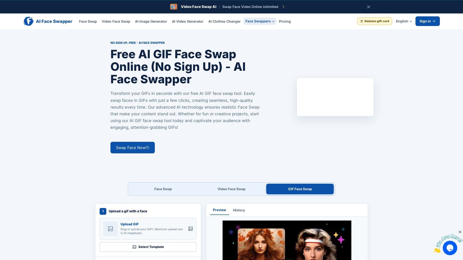Free AI GIF Face Swap Online