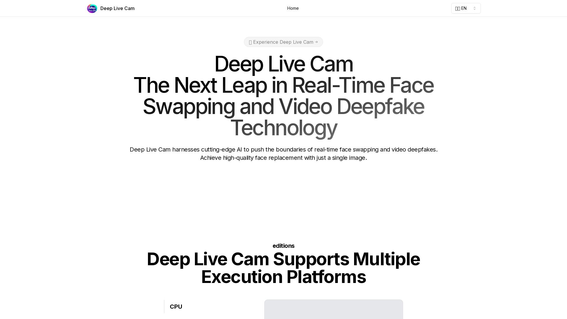 Deep Live Cam