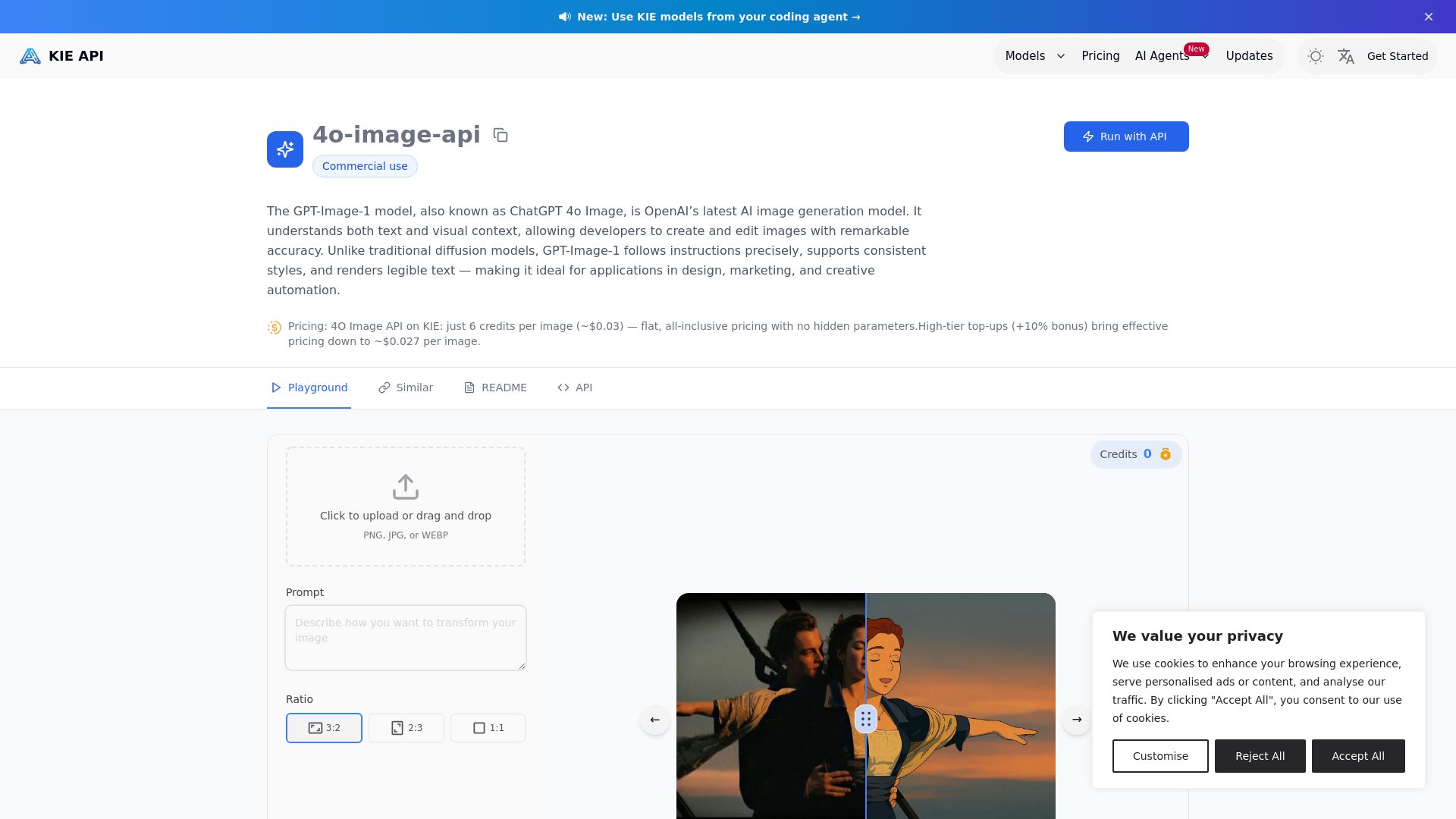 Kie.ai: Affordable and Reliable 4o Image API(The latest released)