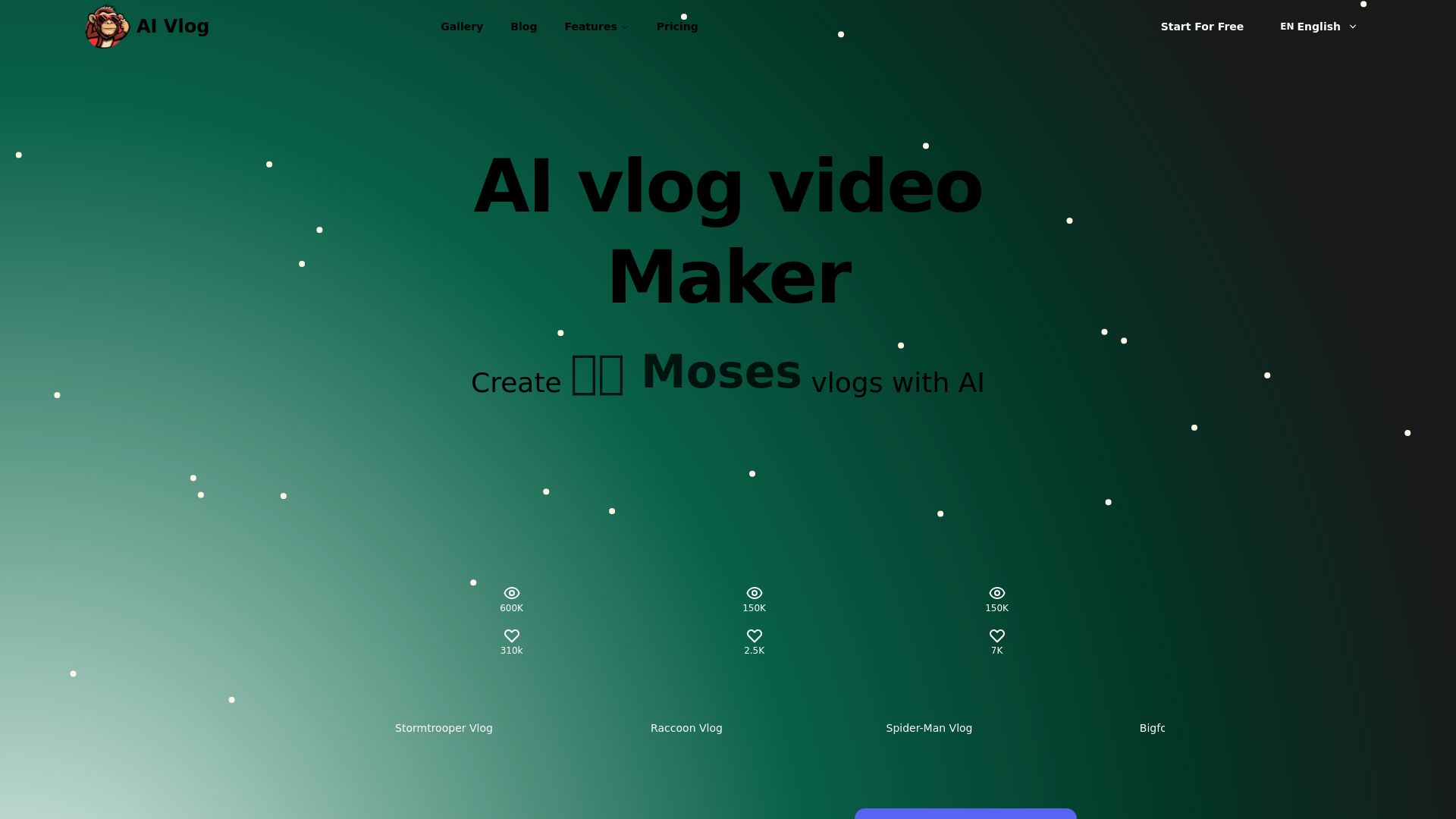AI vlog video Maker