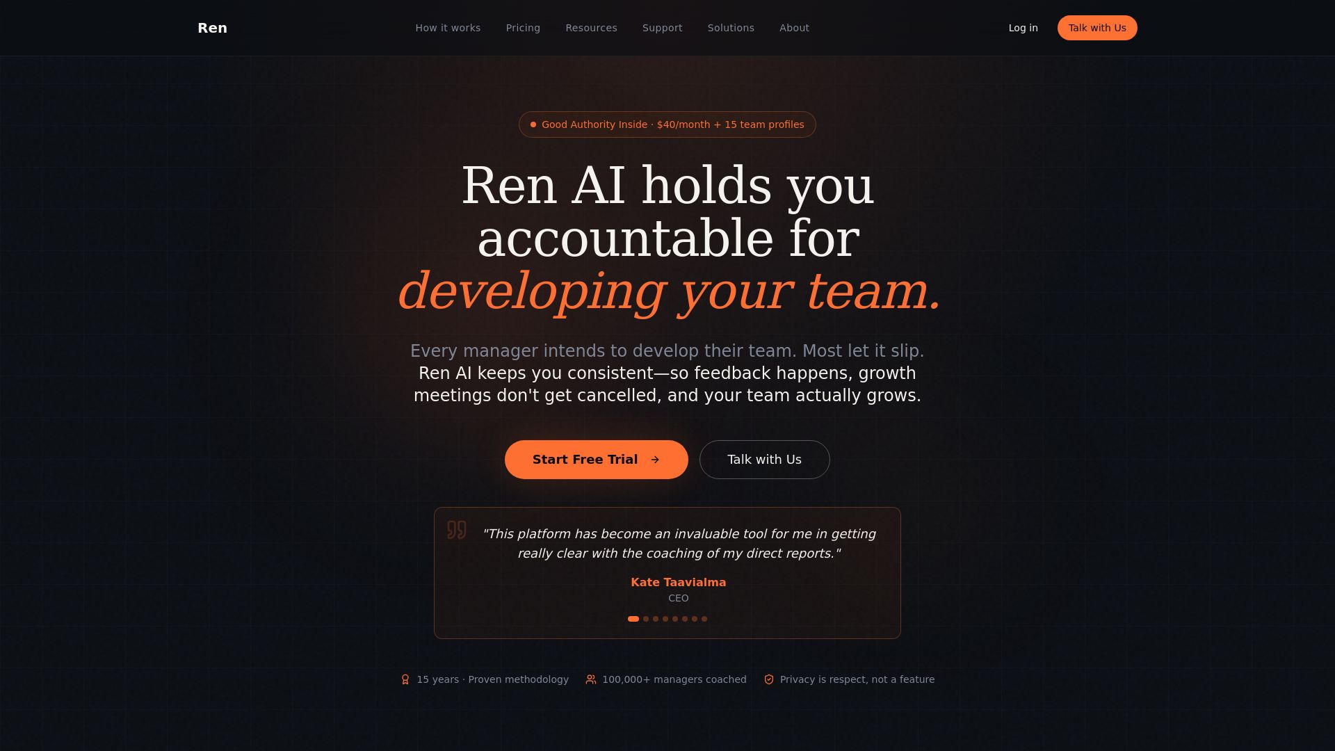 Ren | AI Leadership Coach