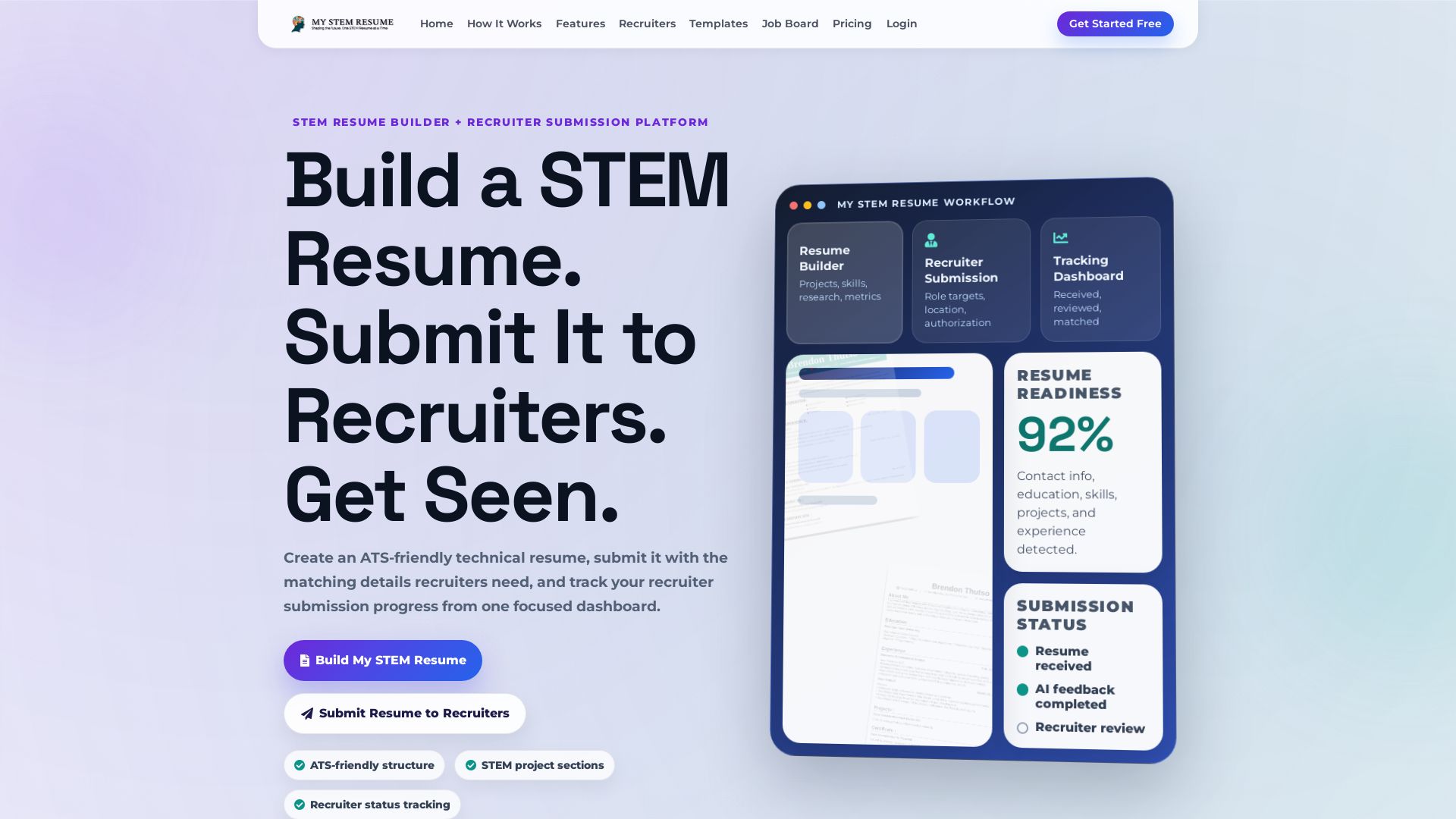 My STEM Resume