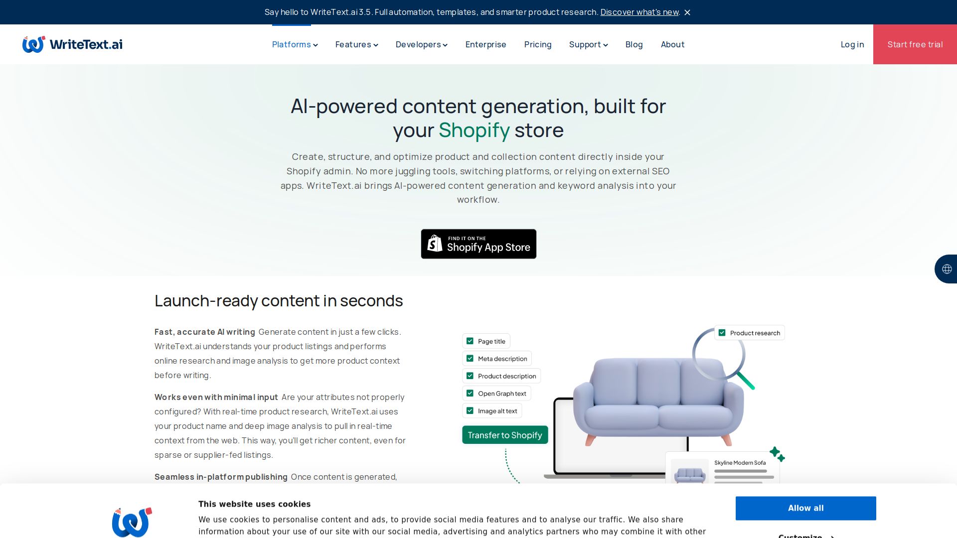 WriteText.ai for Shopify