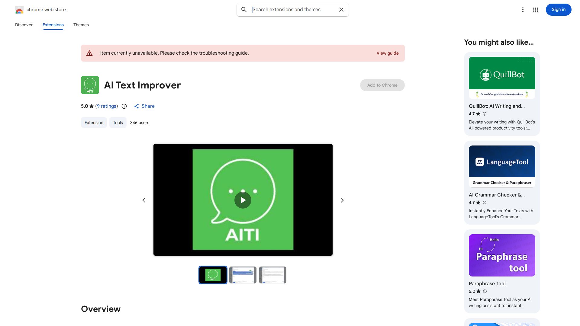 AITextImprover AI Chrome Extension