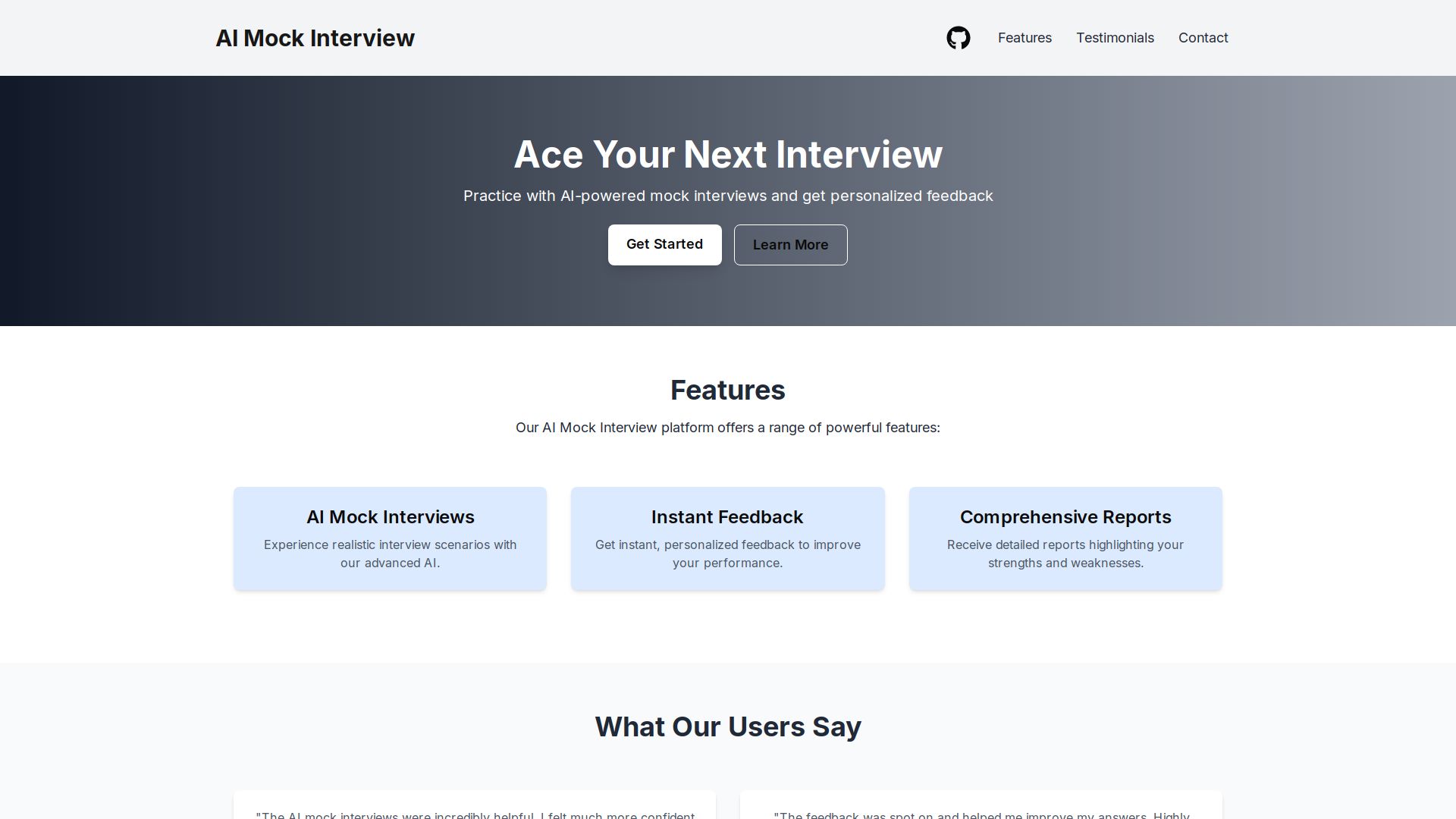 AI Mock Interview