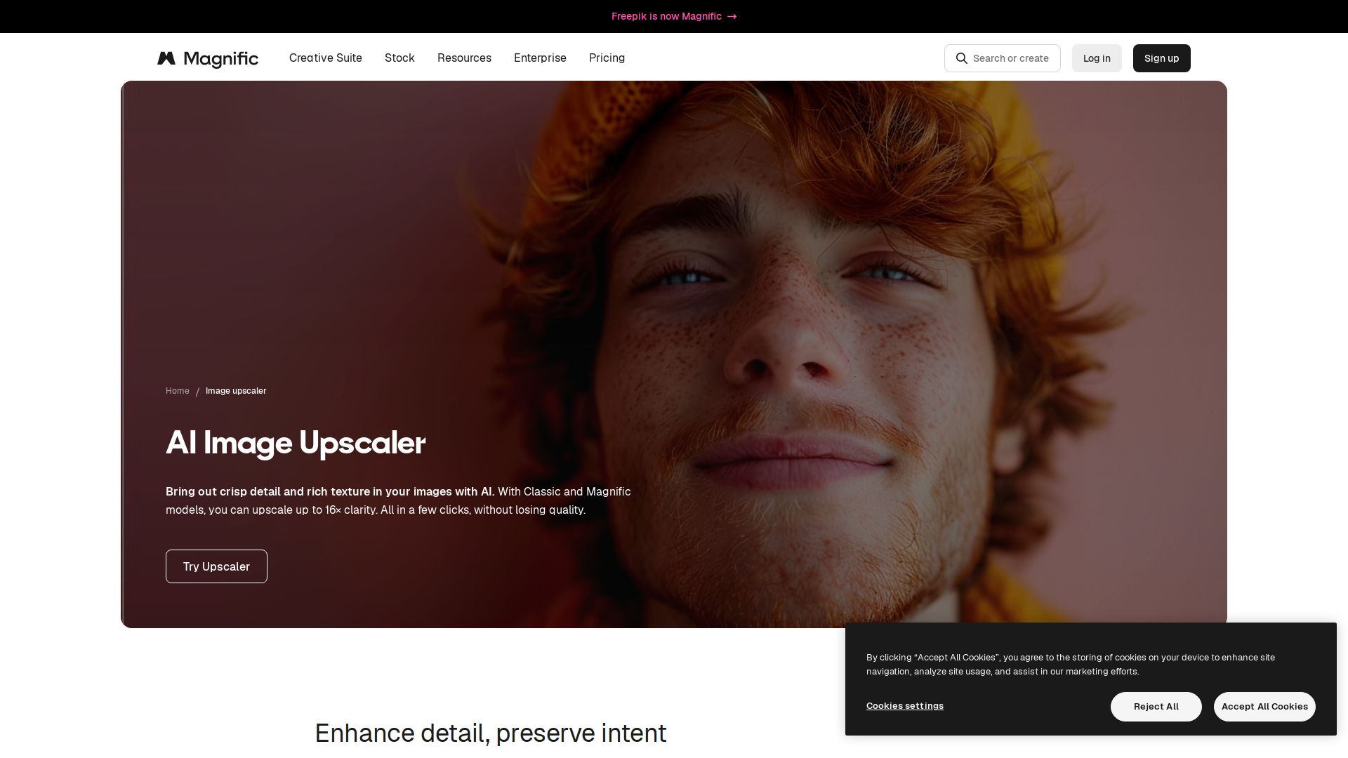 Freepik Upscaler