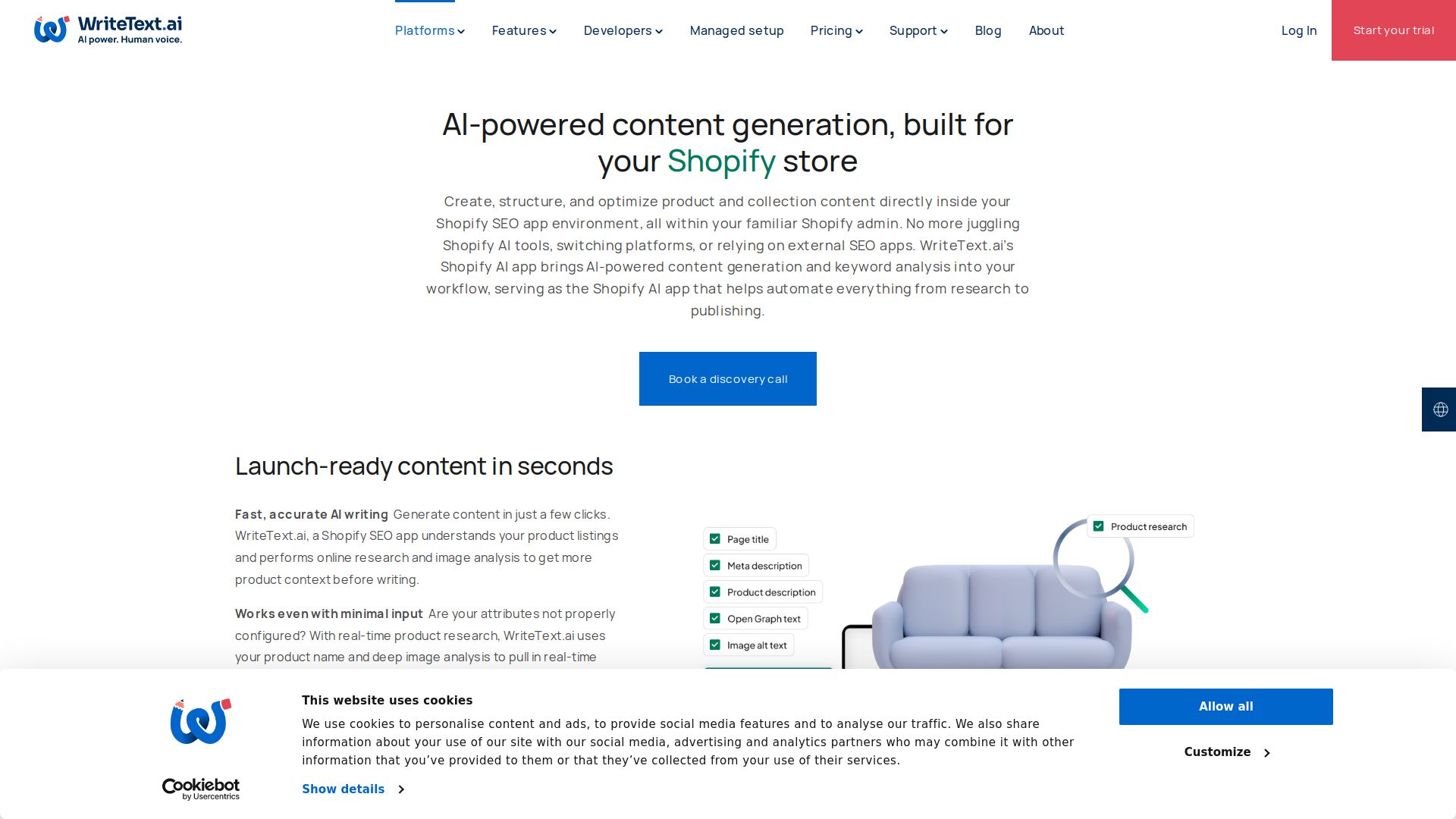 WriteText.ai for Shopify