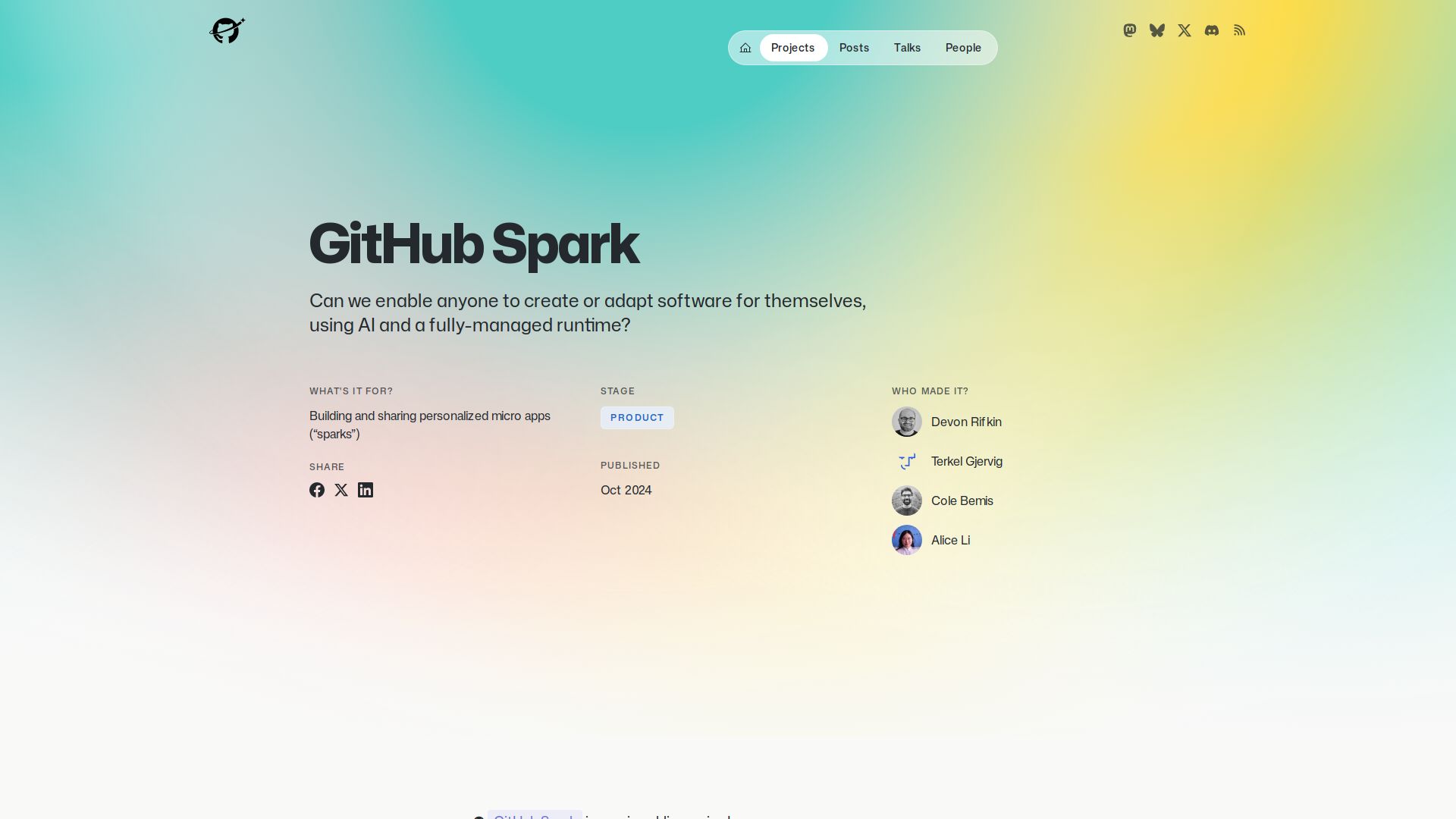 GitHub Spark