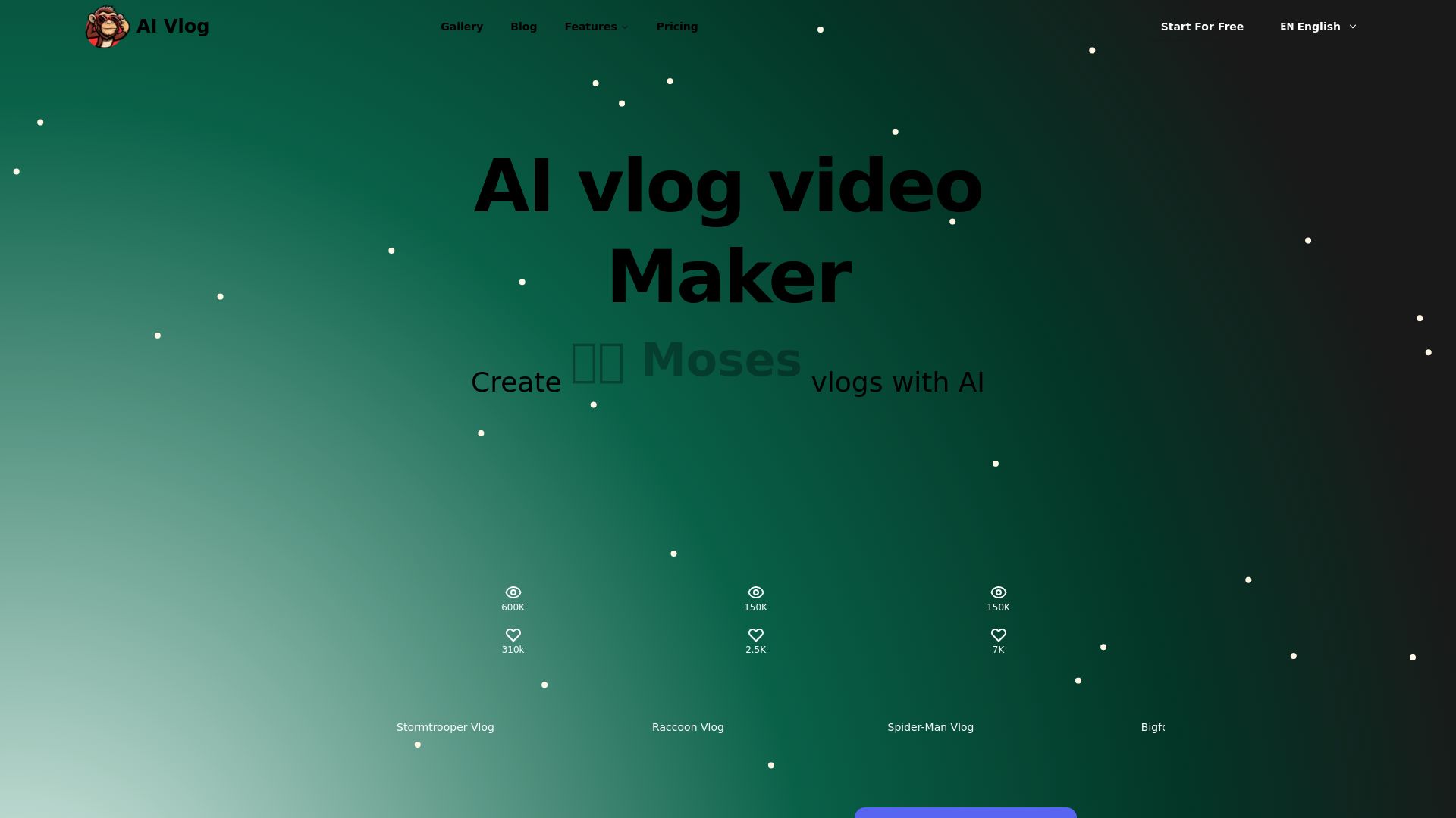 AI vlog video Maker