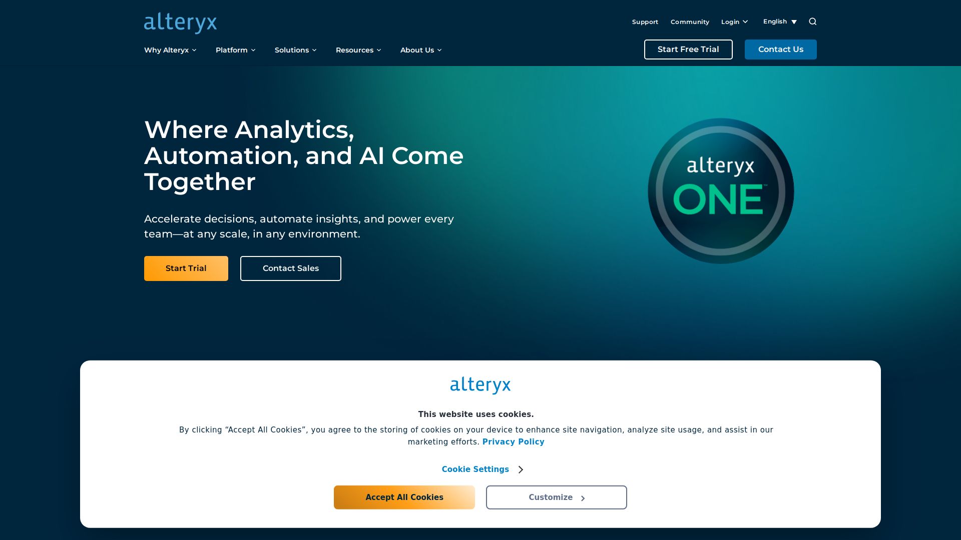 Alteryx Analytics Cloud Platform