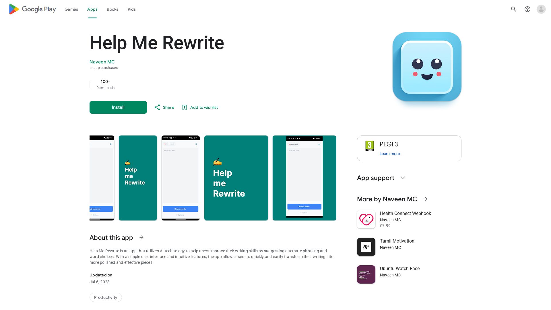 Help Me Rewrite