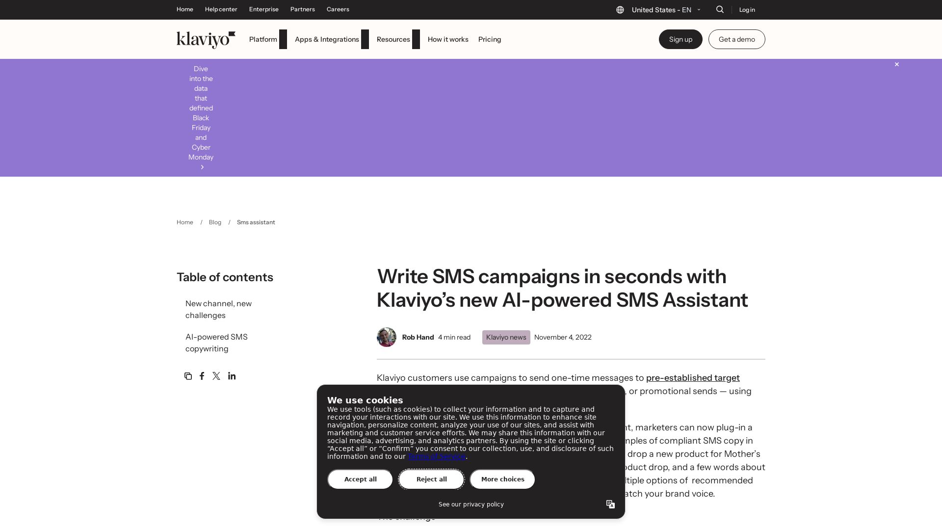 Klaviyo SMS Assistant
