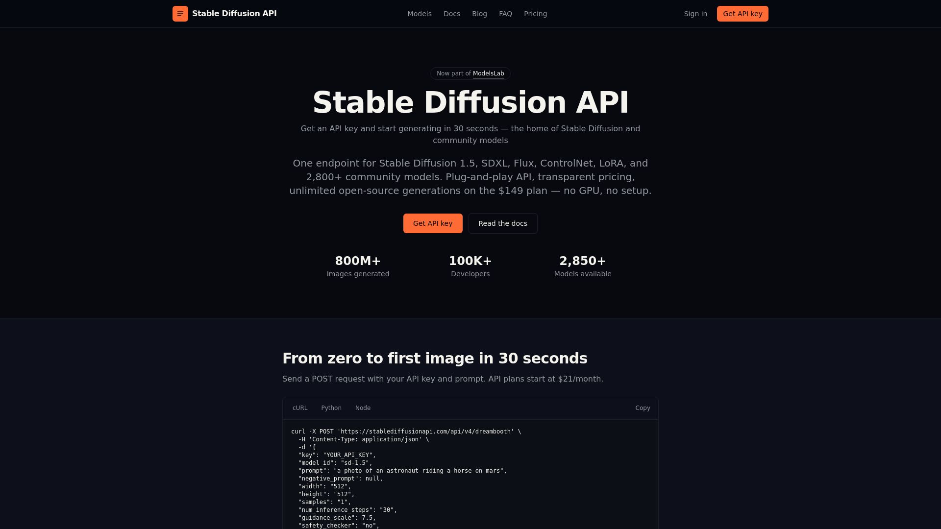 stablediffusion api