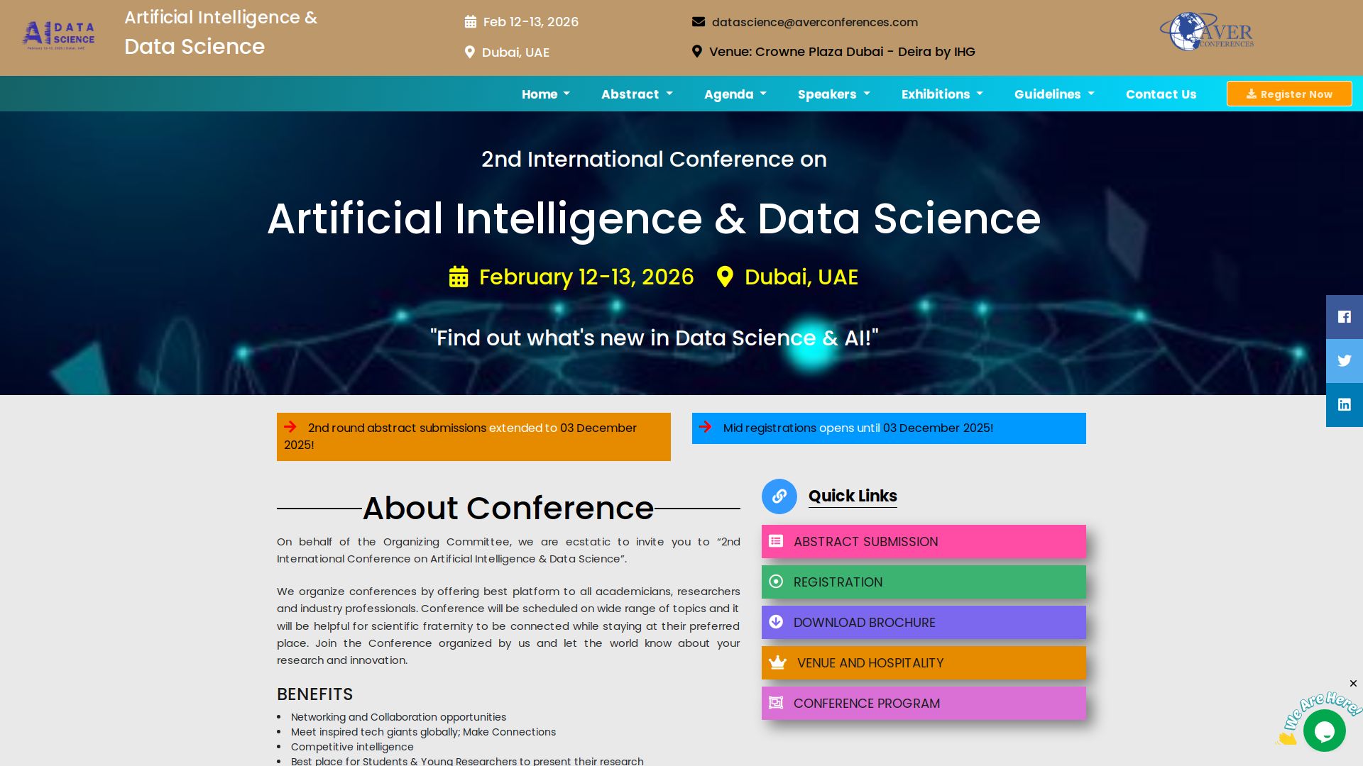 2nd International Conference on Artificial Intelligence & Data Science
