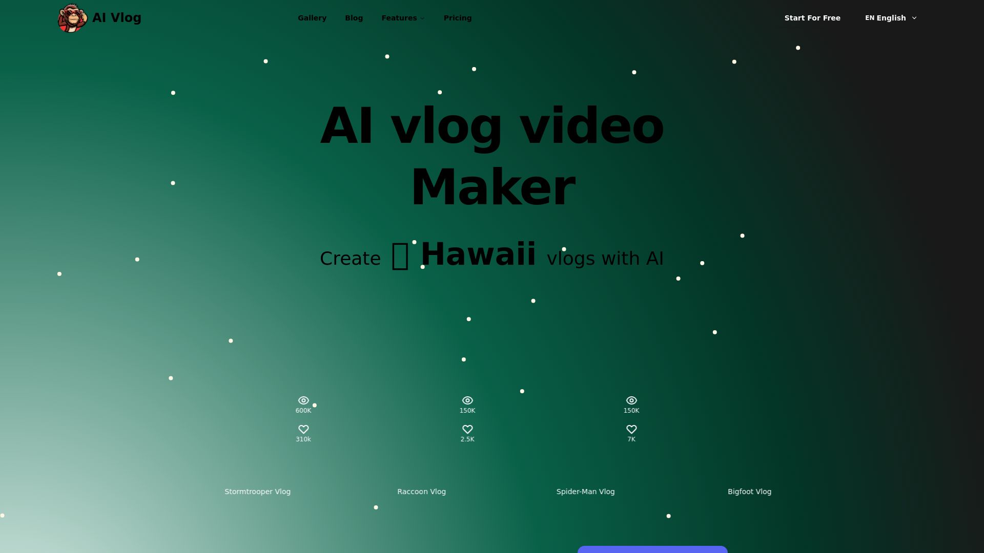 AI vlog video Maker