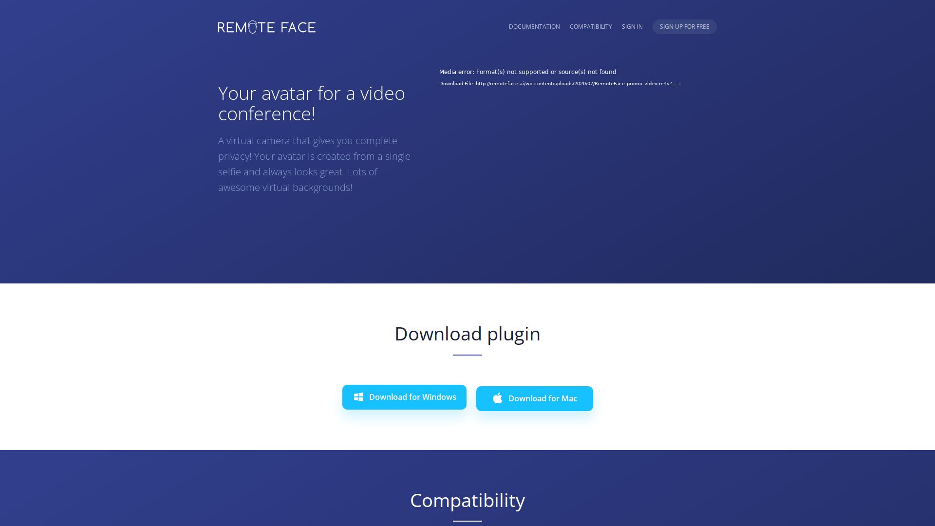 Remote face