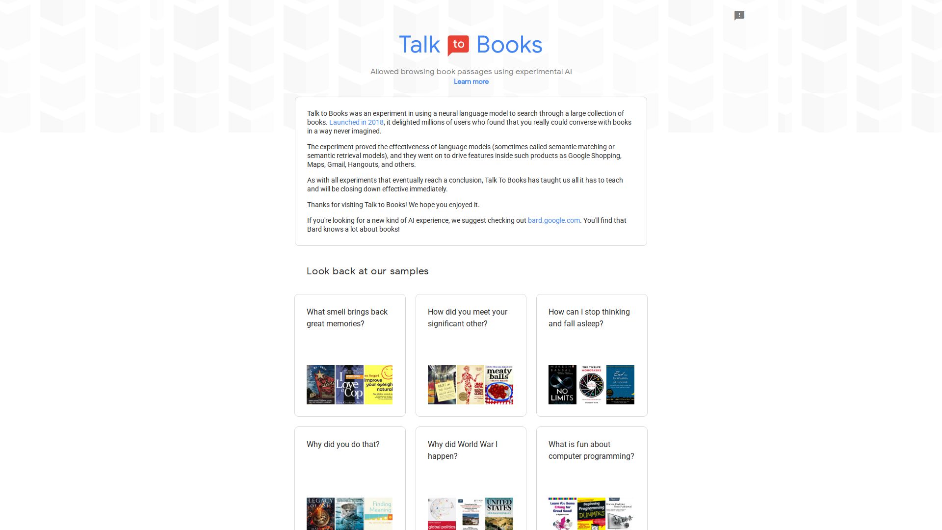 Talk To Books