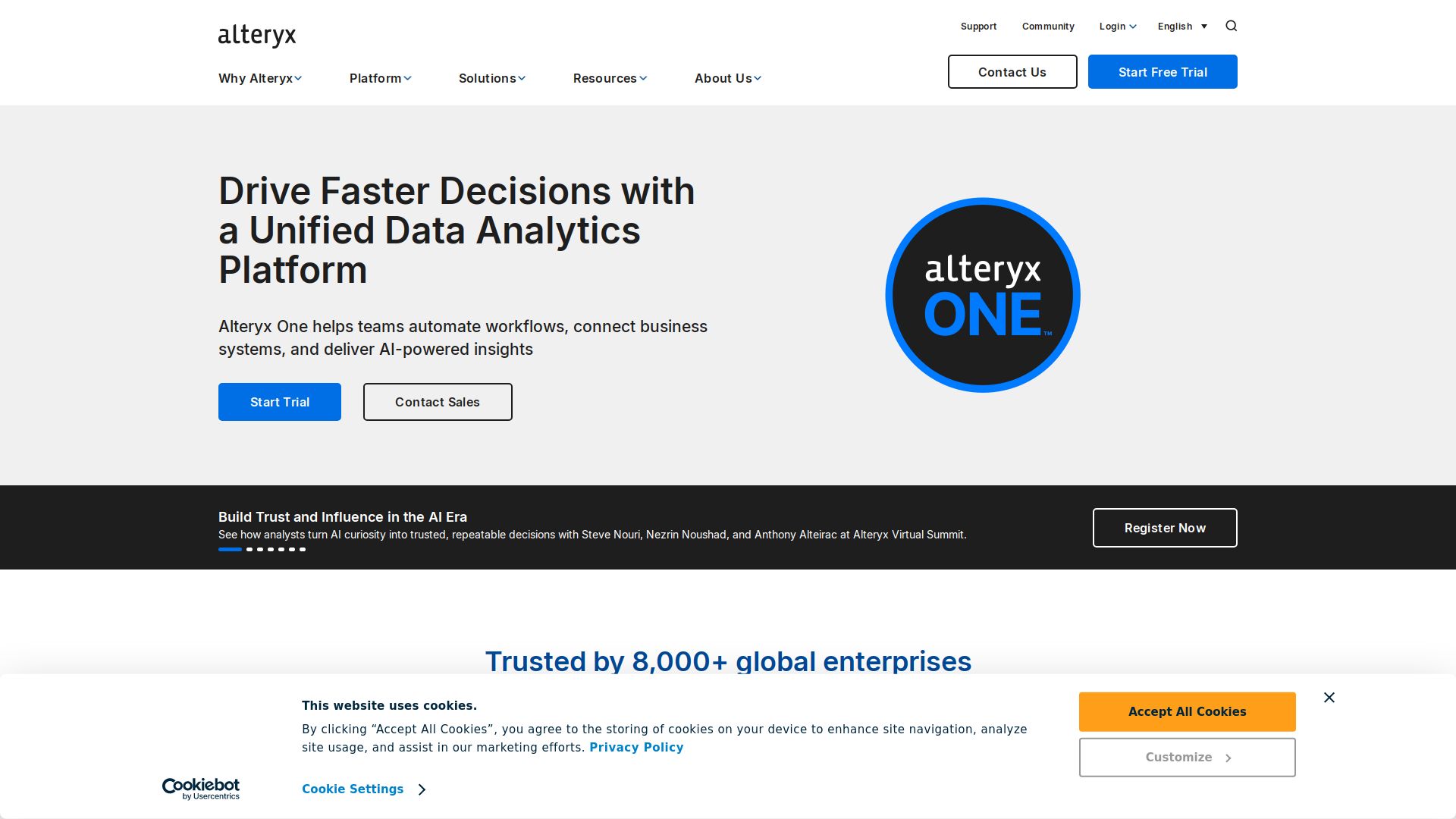 Alteryx Analytics Cloud Platform