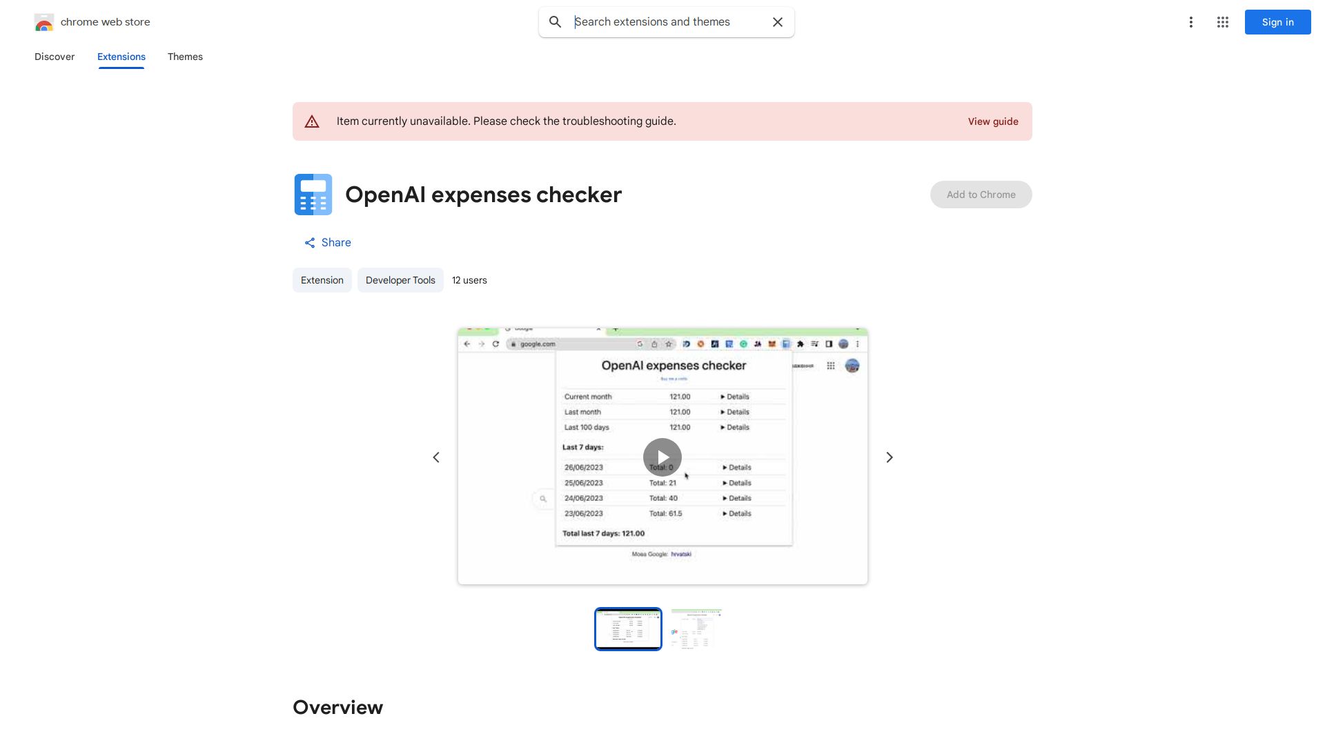 OpenAI expenses checker