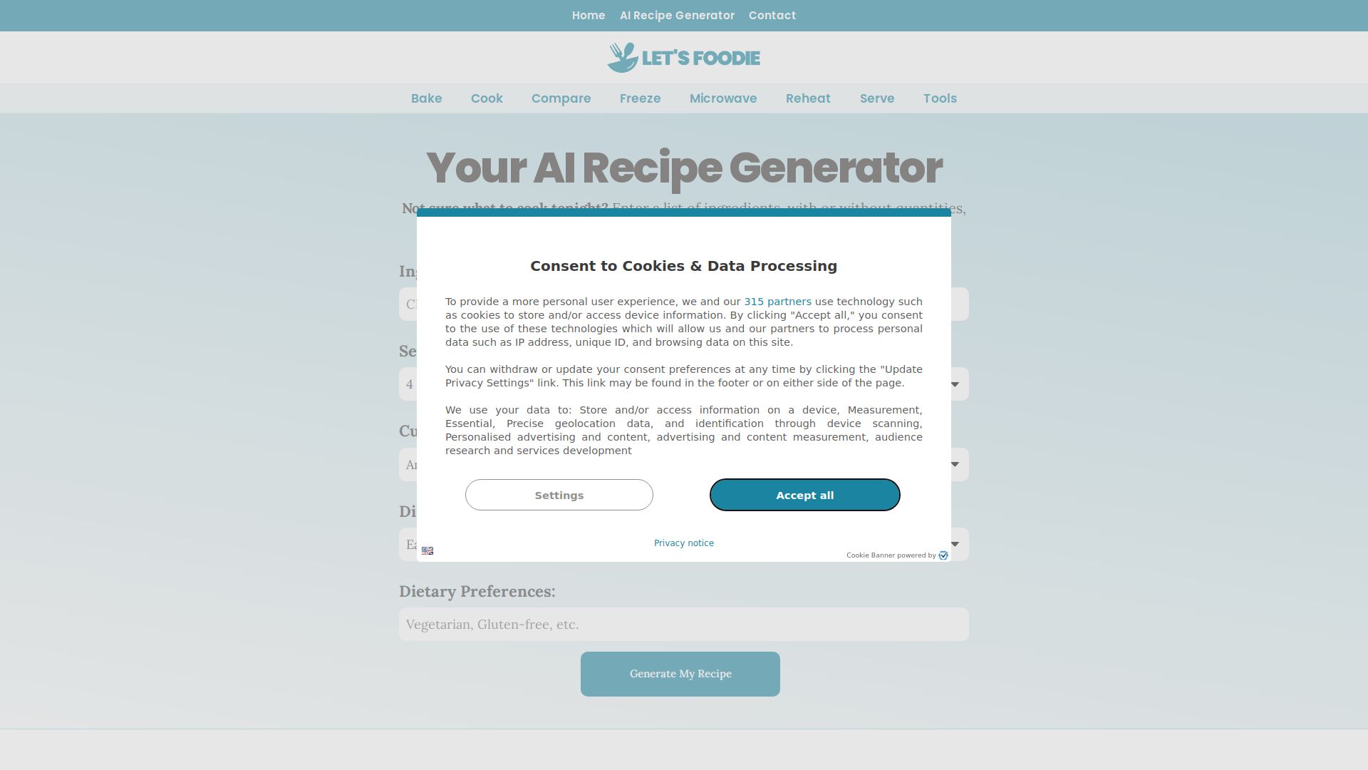 Recipes By AI
