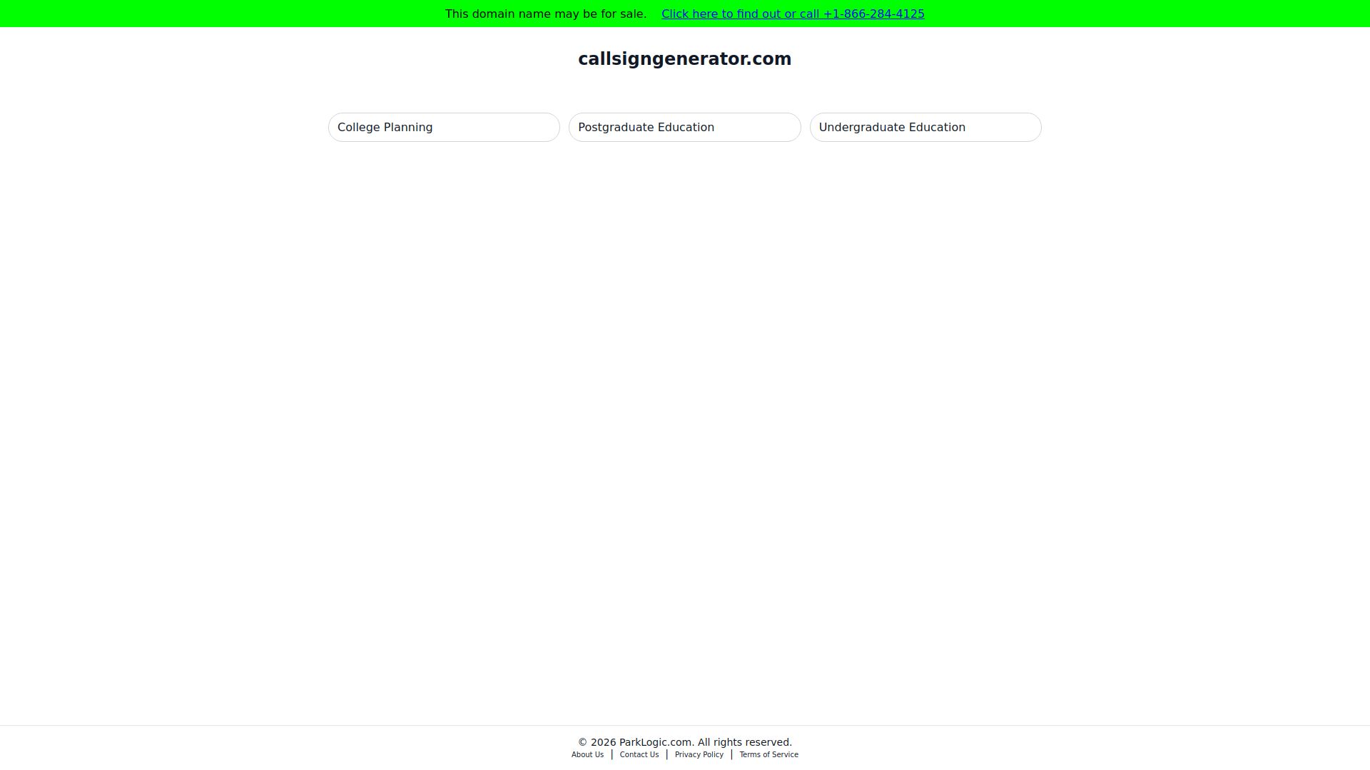 Call Sign Generator