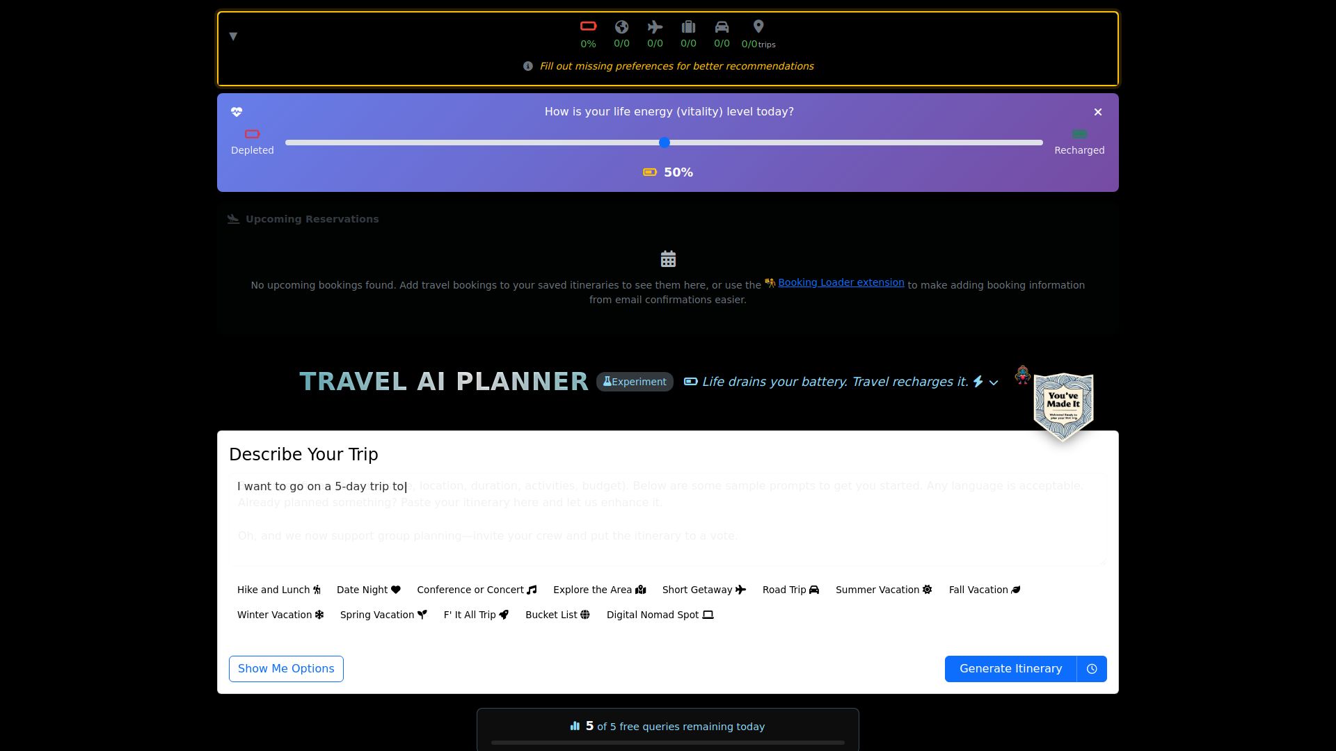 Travel Bug AI